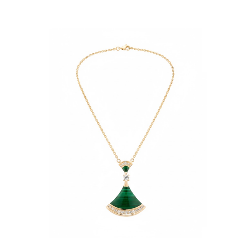 Bvlgari Jewelry | Green Fan Necklace