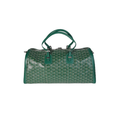 Goyard Bag | Barrel 40 Green Canvas