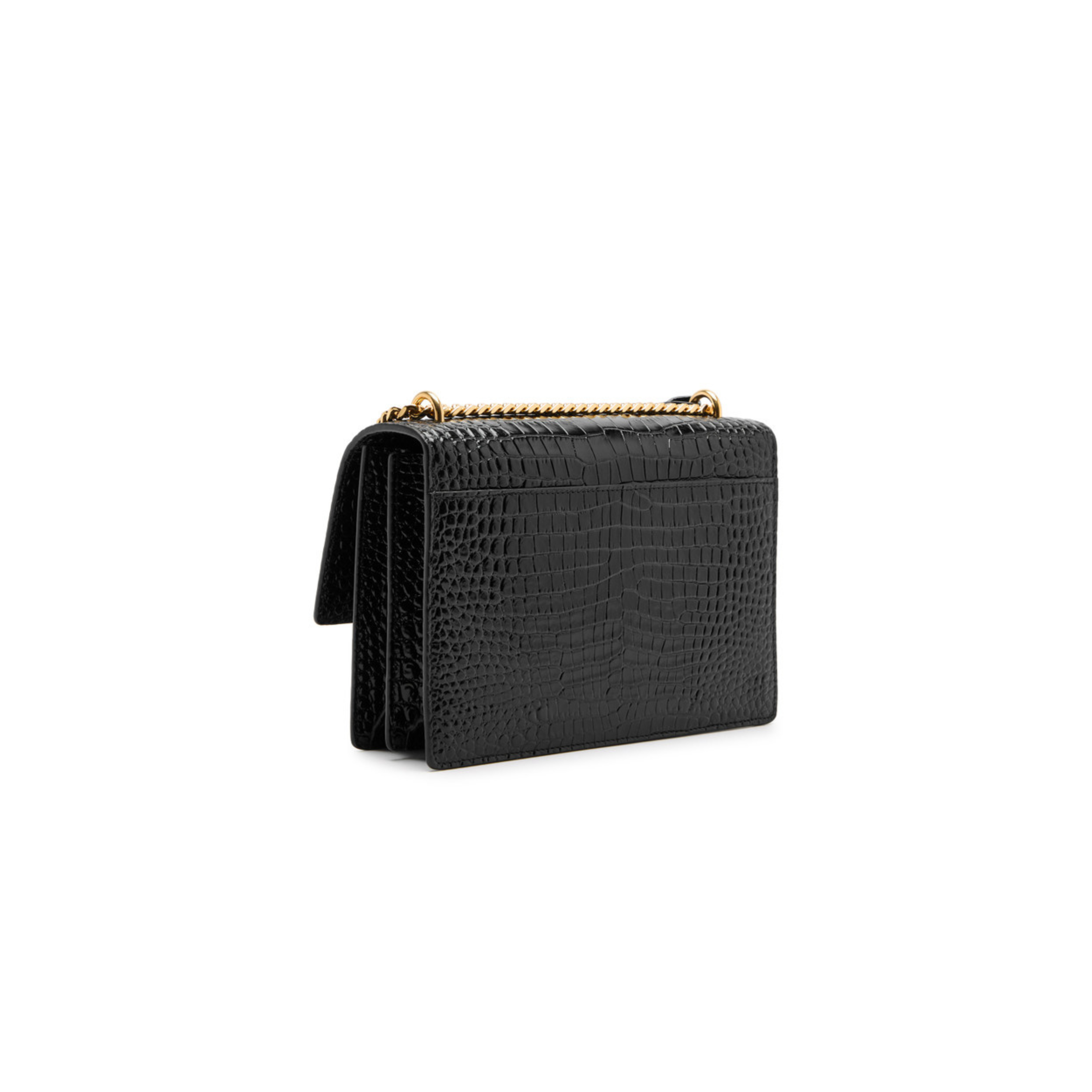 Saint Laurent | Sunset crocodile leather shoulder bag