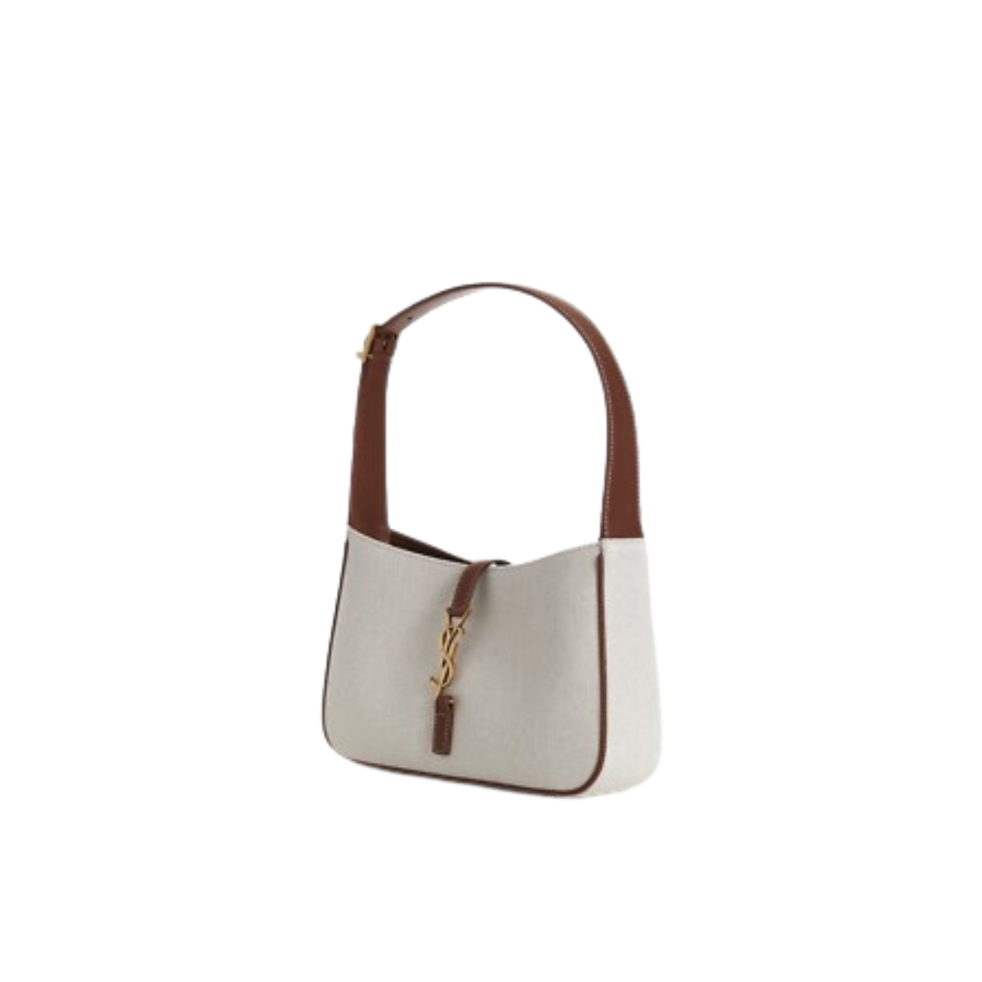 Saint Laurent | Le 5 à 7 canvas and leather hobo bag