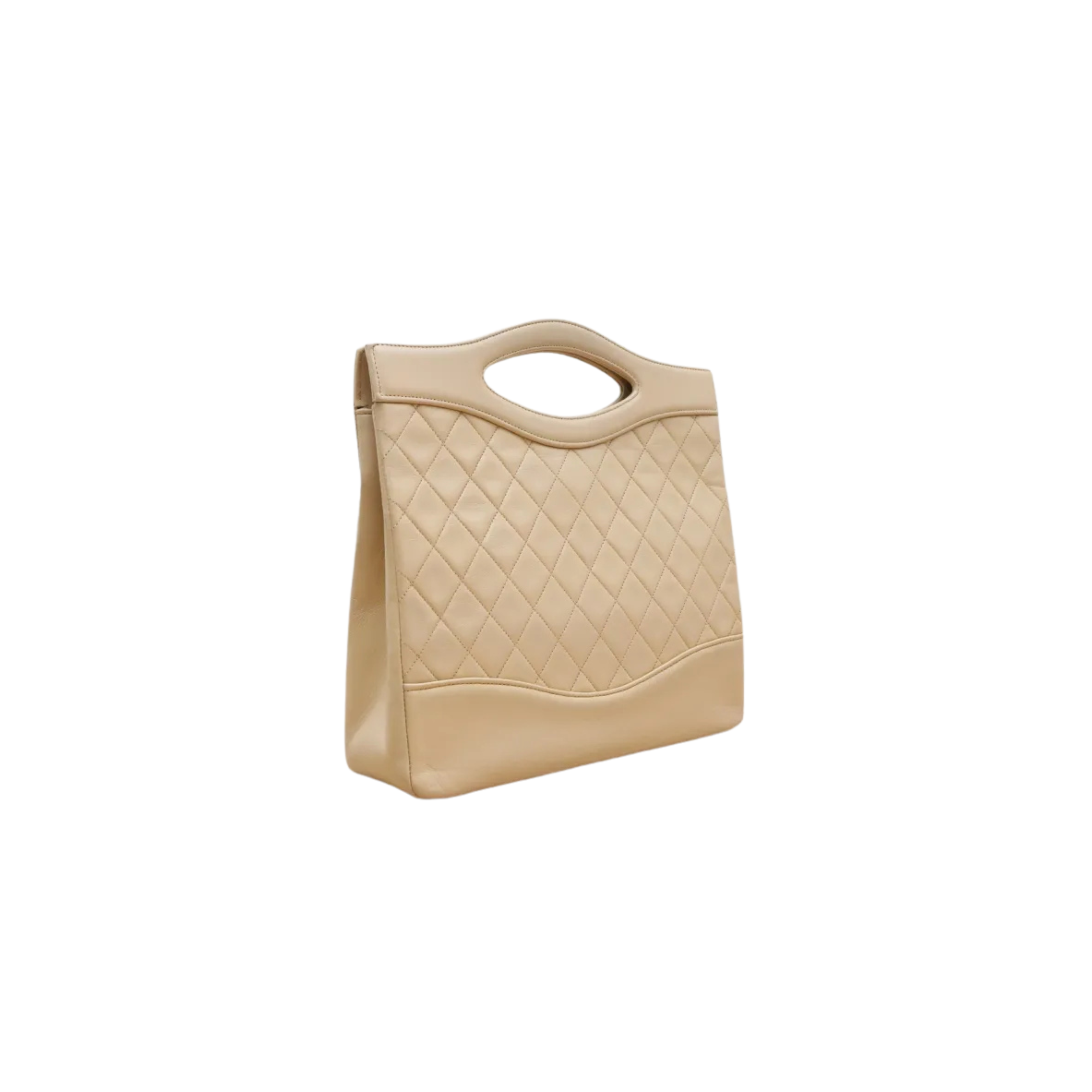Chanel | Vintage Beige-Gold Lambskin
