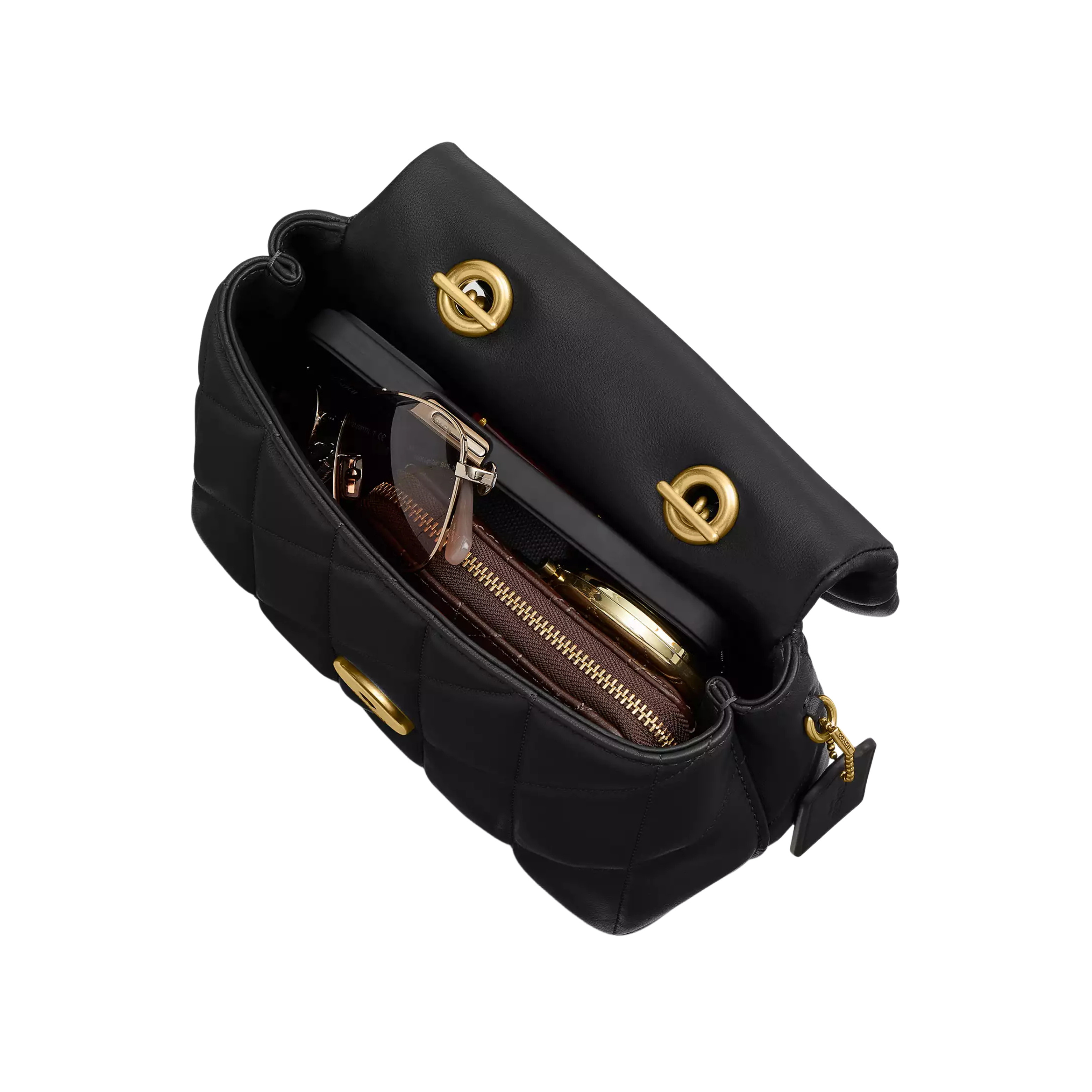 Coach | black quilted nappa leather Times Square