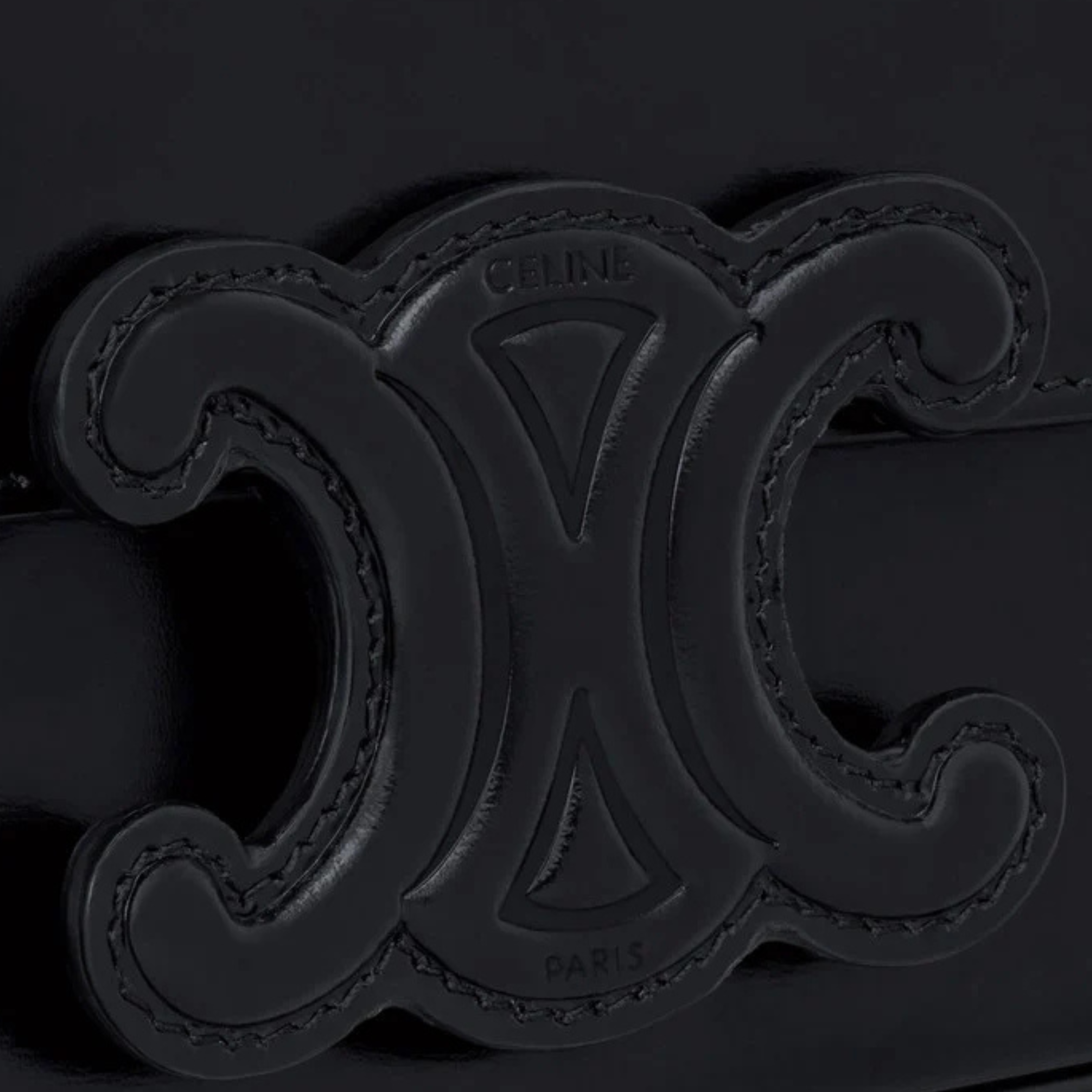 Celine Bag | Cuir Triomphe Chain Shoulder Black