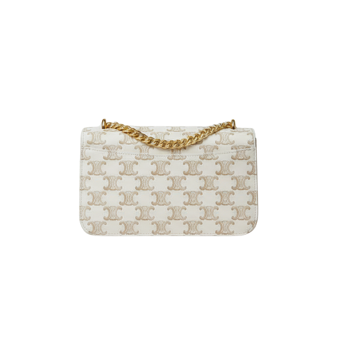 Celine Bag | Cuir Triomphe Chain Shoulder White