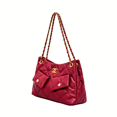 Chanel Bag | 25 Small Hobo Bag Suede Red