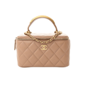 Chanel Bag | Small Vanity Case Chain Beige