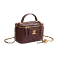 Chanel Bag | Small Vanity Case Chain Burgundy