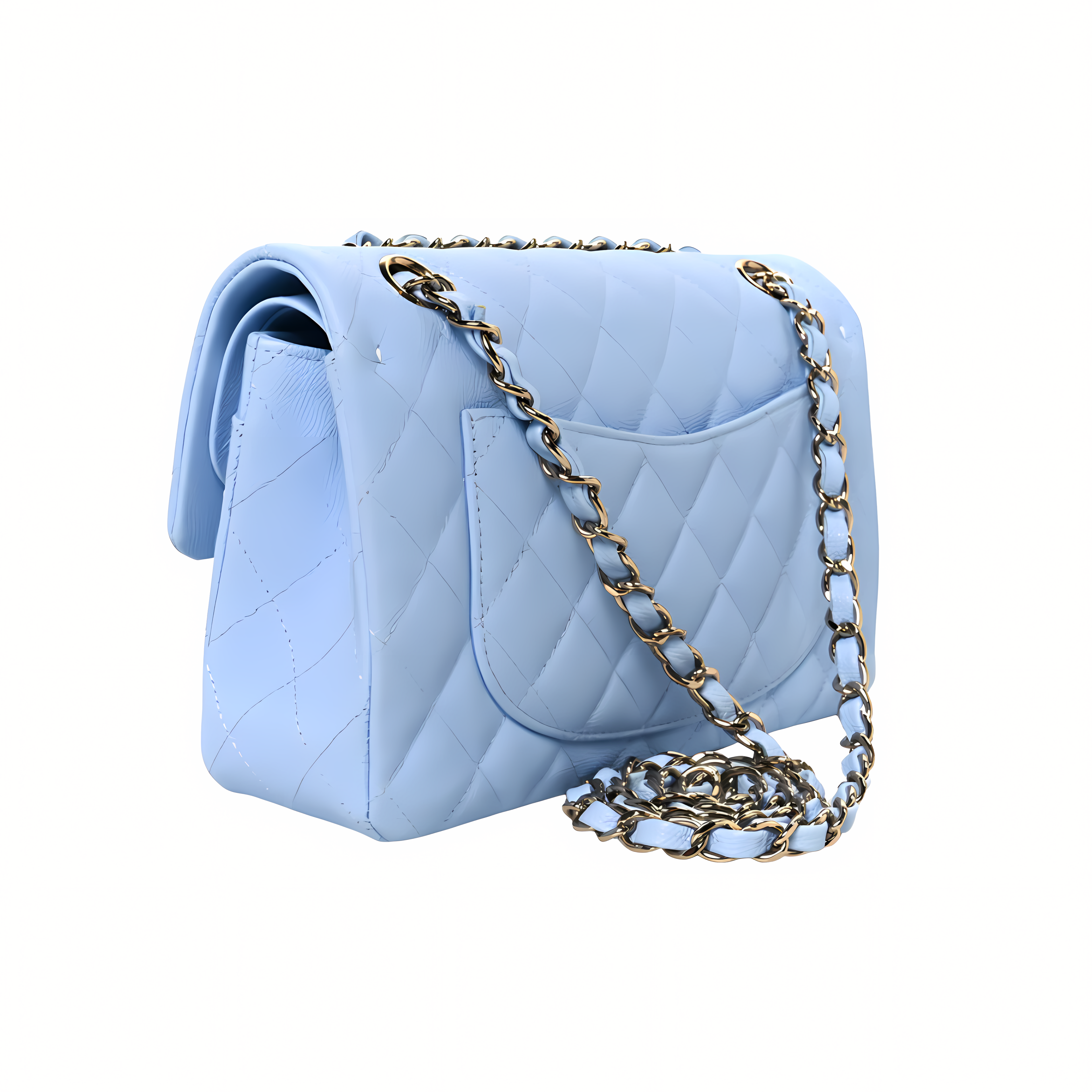 Chanel Bag | Classic Double Flap 20S Blue