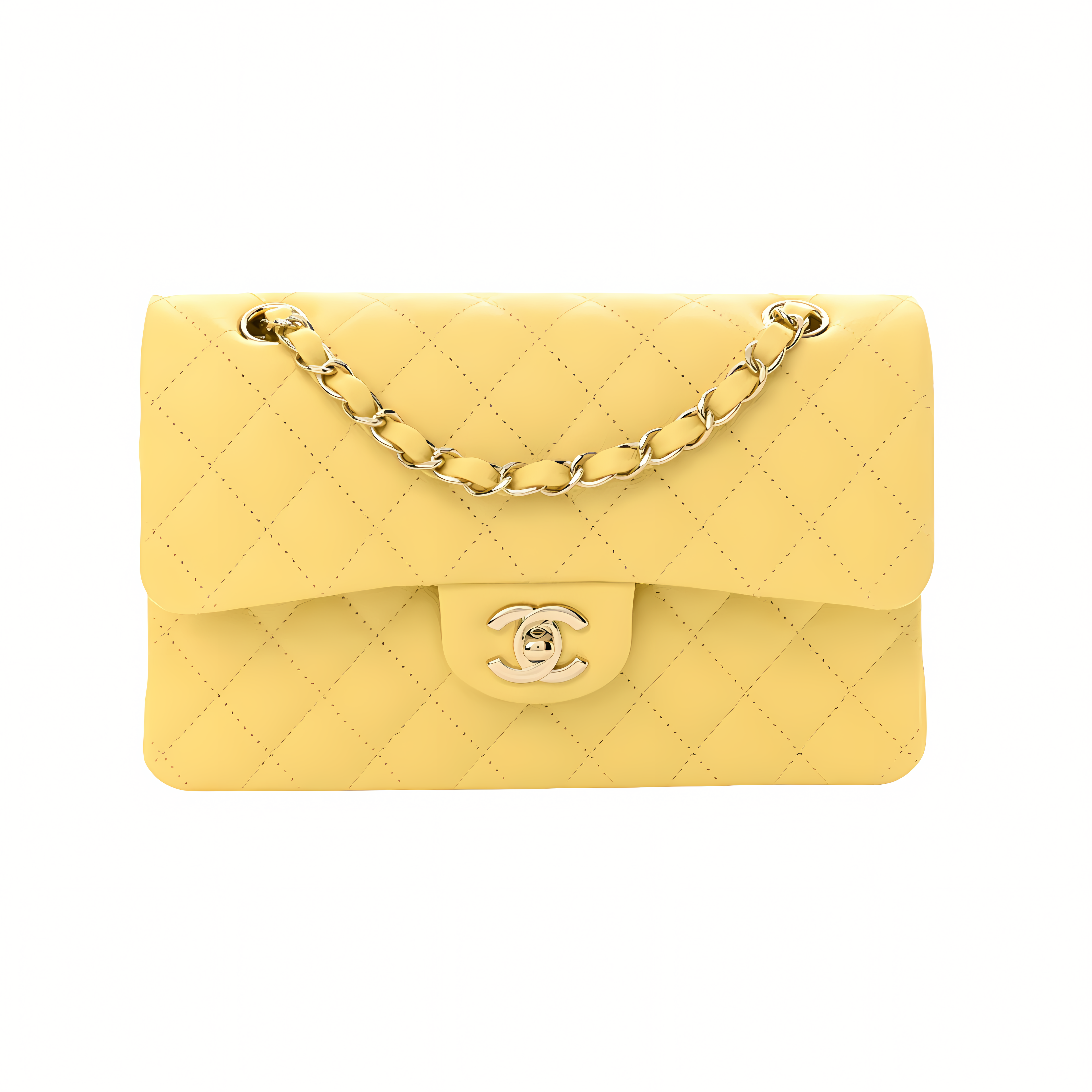 Chanel Bag | Classic Double Flap 20S Yellow