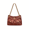 Chanel Bag | 25 Small Hobo Bag Suede Burgundy