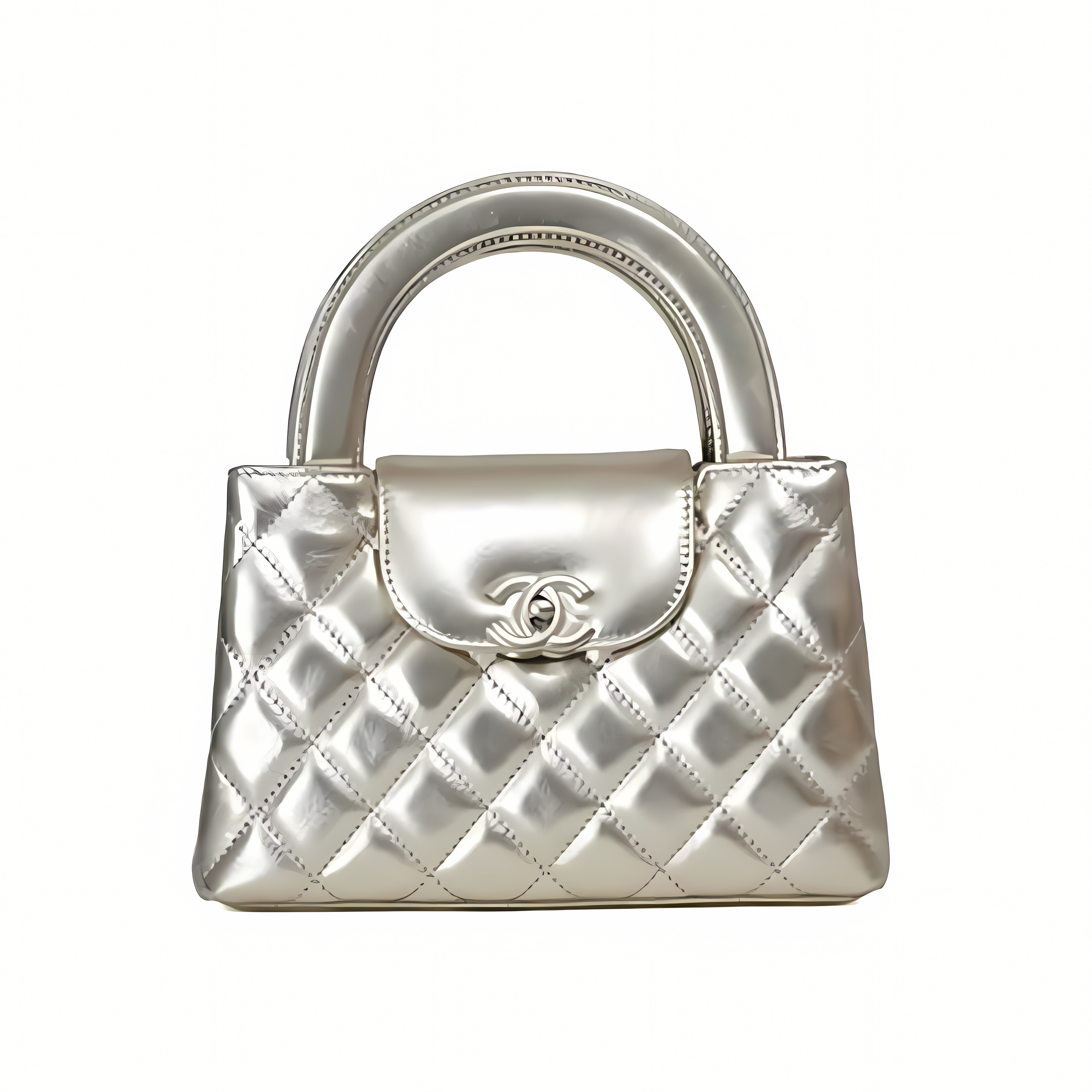 Chanel Bag | Kelly Silver Mirrored Calfskin