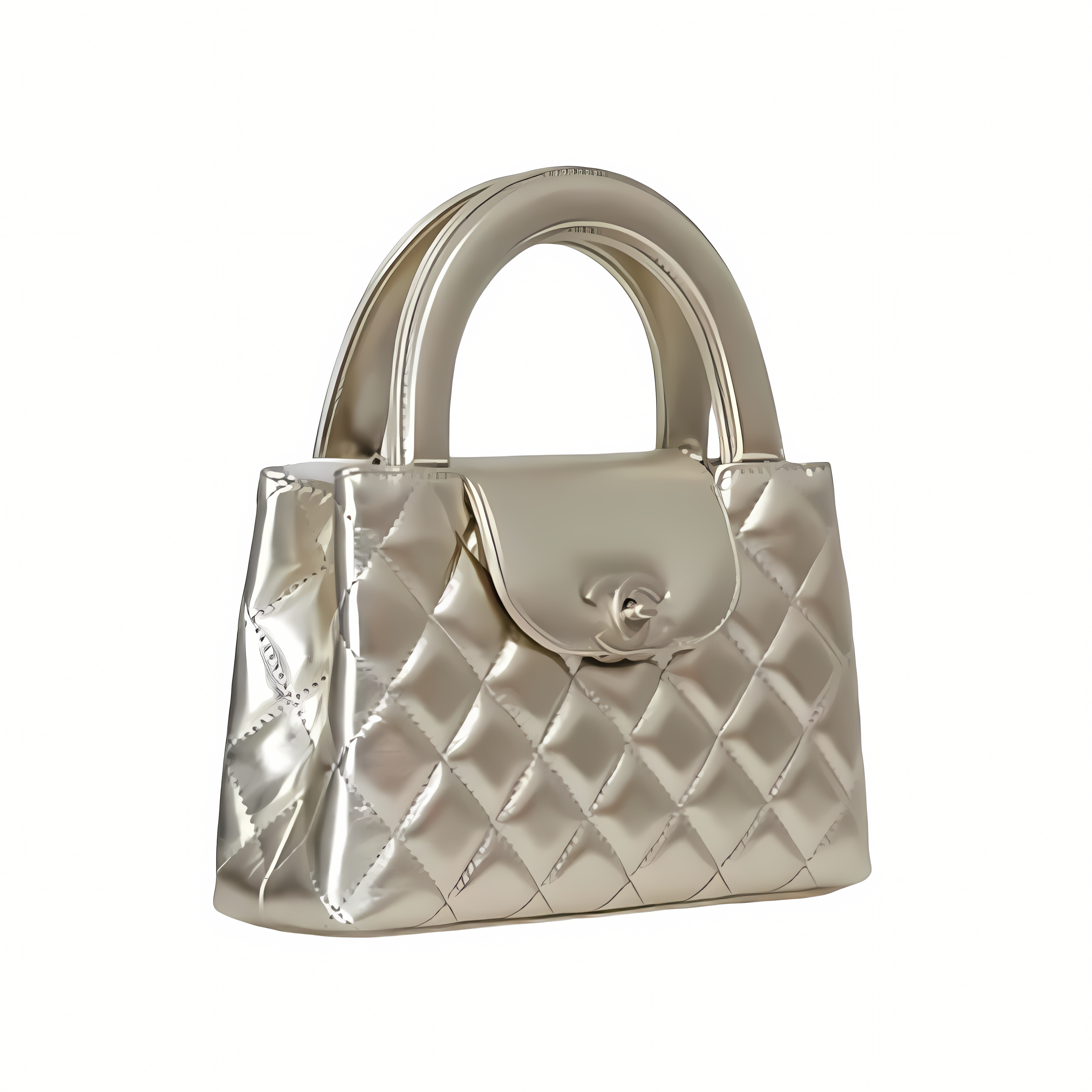 Chanel Bag | Kelly Silver Mirrored Calfskin
