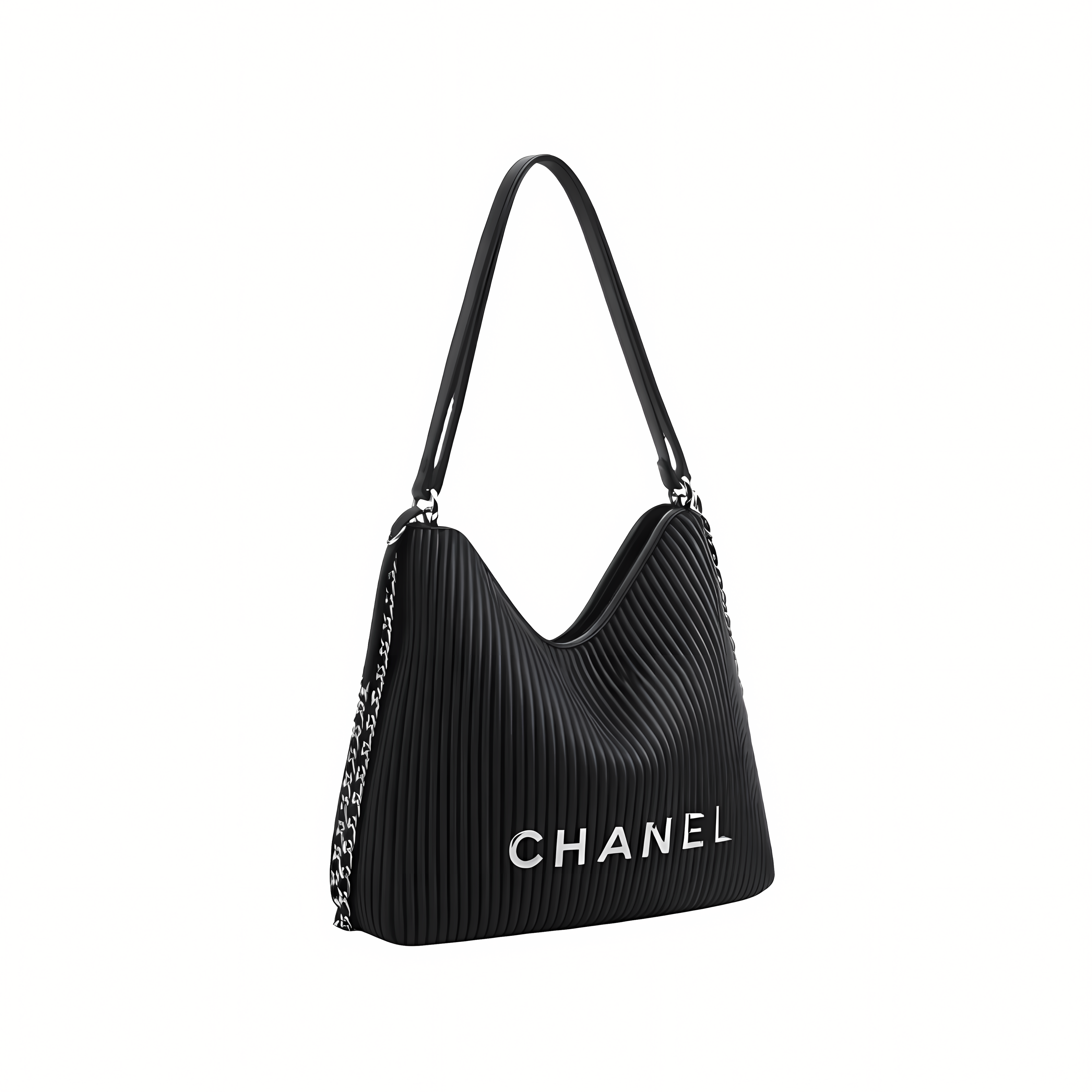Chanel Bag | Maxi Hobo in Black Lambskin