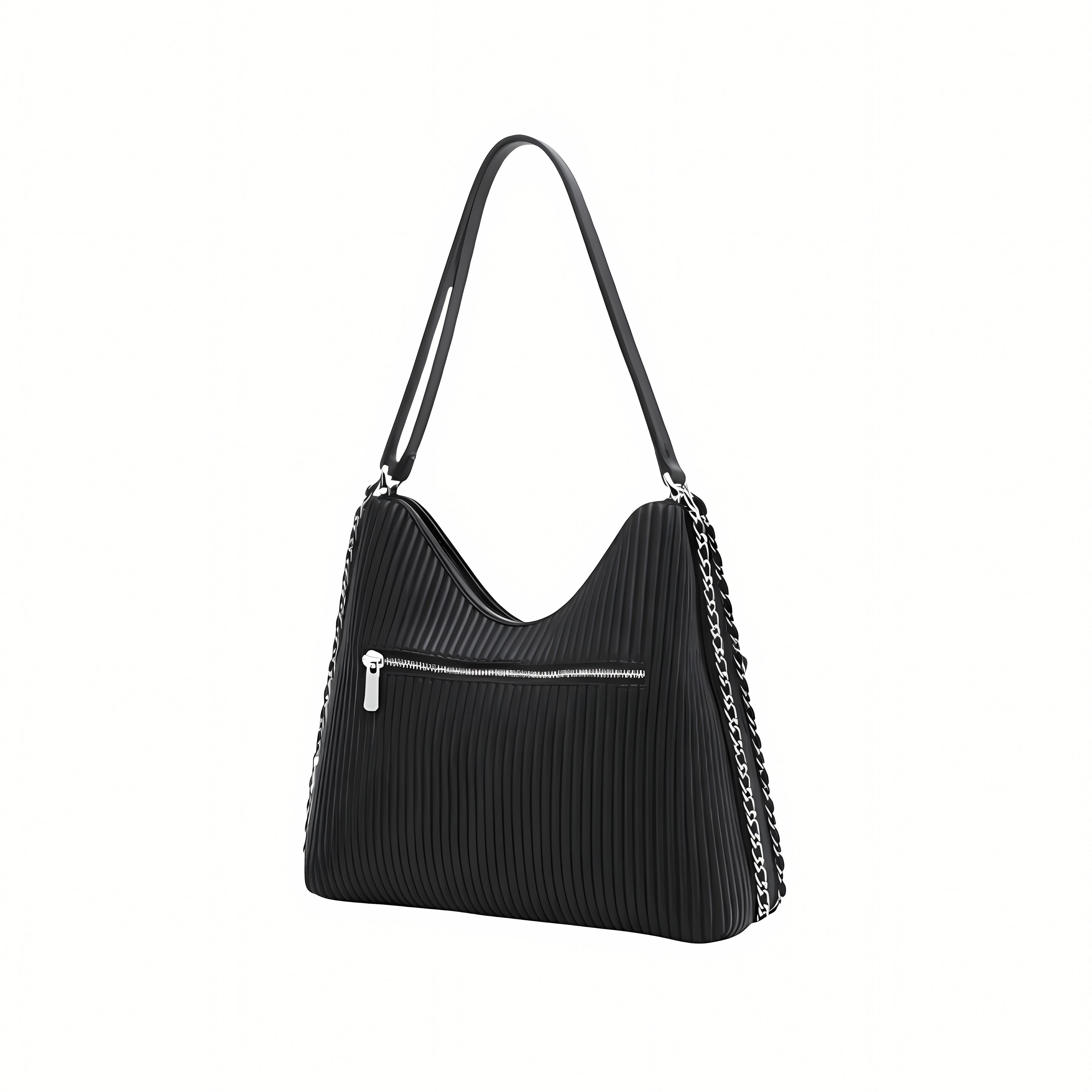 Chanel Bag | Maxi Hobo in Black Lambskin