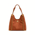 Chanel Bag | City Zip Tote In Signature Canvas Mahogany Brown