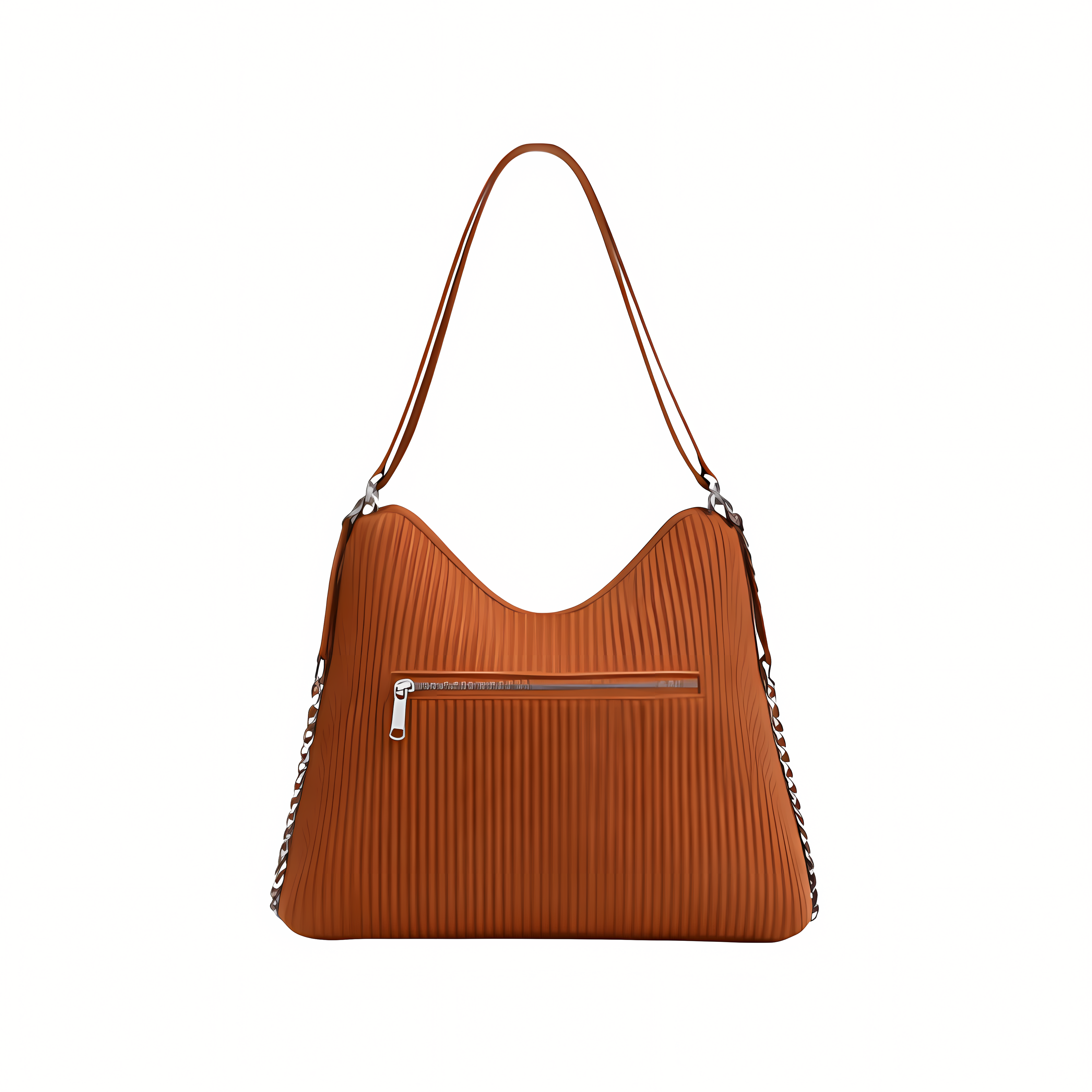 Chanel Bag | Maxi Hobo Brown Shiny Lambskin