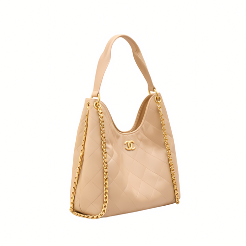 Chanel Bag | Hobo Handbag Calfskin Gold-Tone