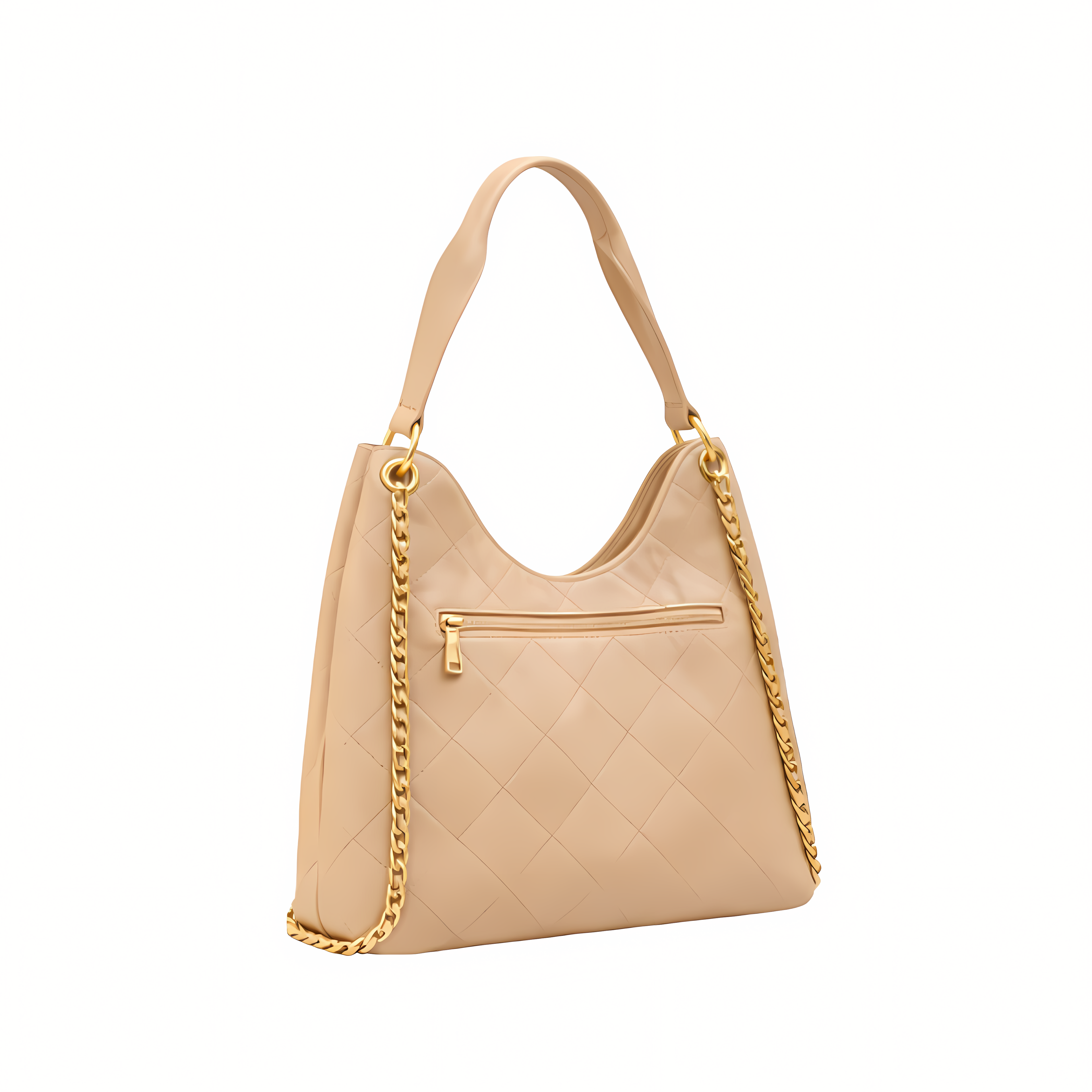 Chanel Bag | Hobo Handbag Calfskin Gold-Tone