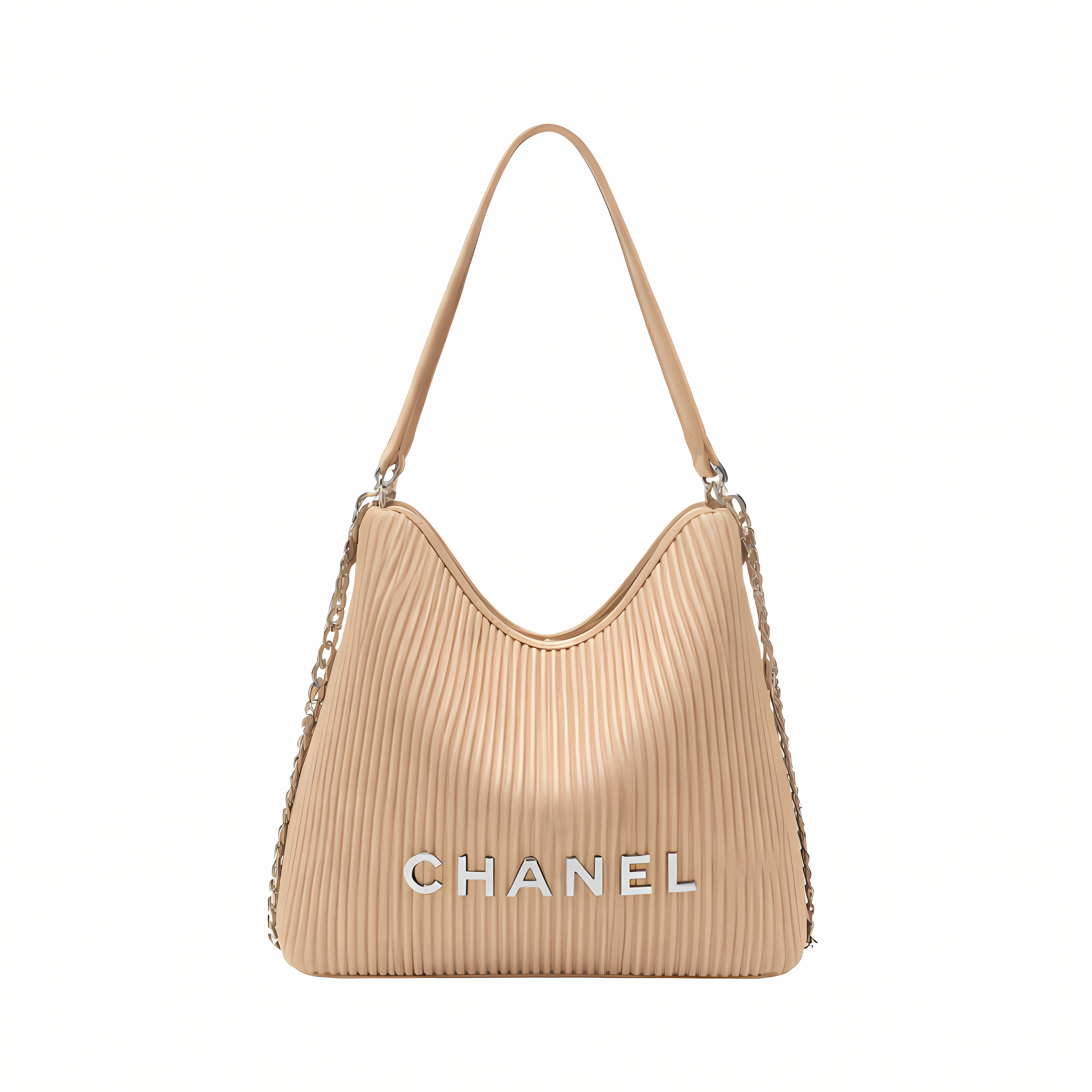 Chanel Bag | Maxi Hobo in Peach Lambskin