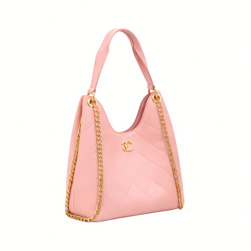 Chanel Bag | Hobo Handbag Light Pink Shiny Lambskin