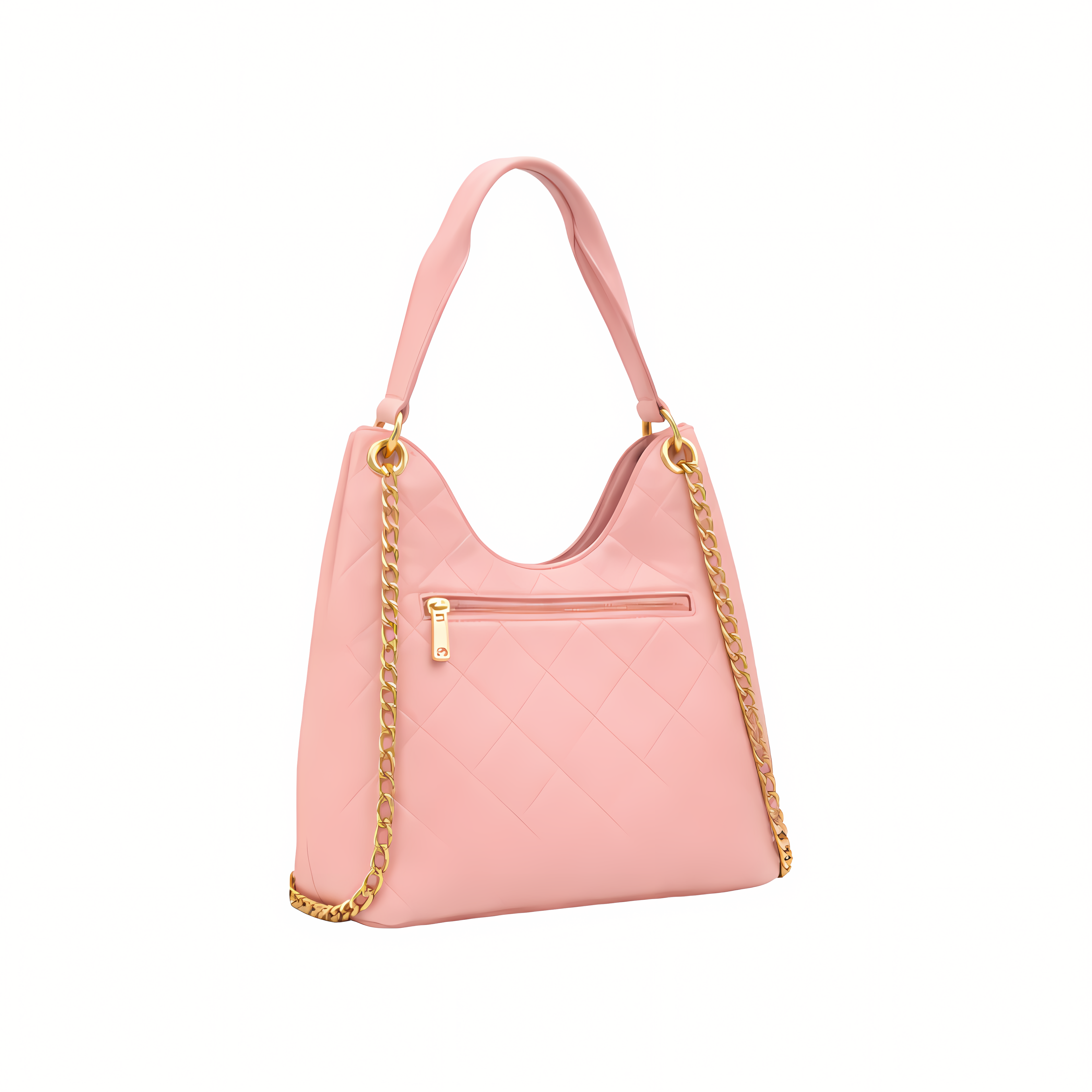 Chanel Bag | Hobo Handbag Light Pink Shiny Lambskin