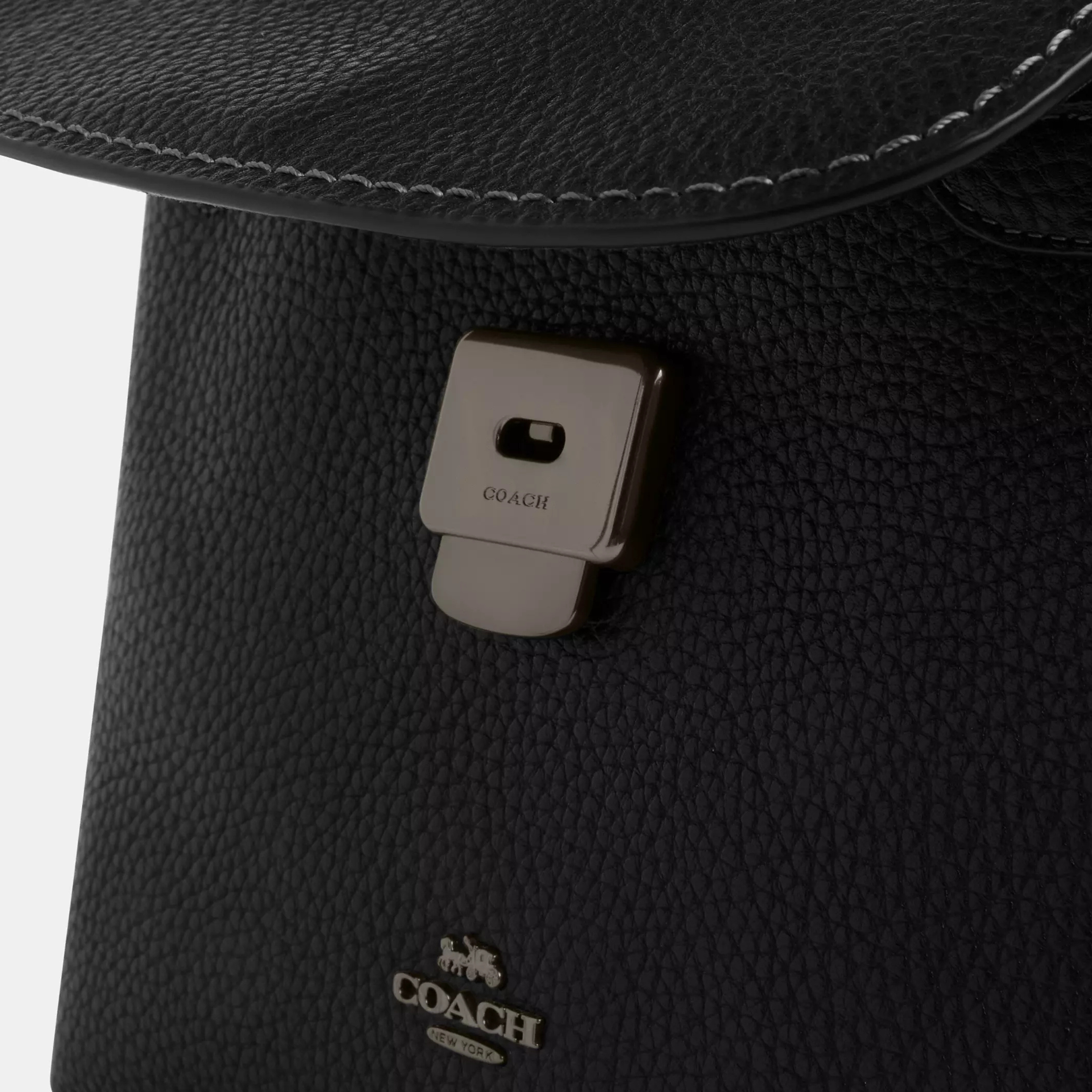 Coach Bag | Emory Top Handle Pebble Black