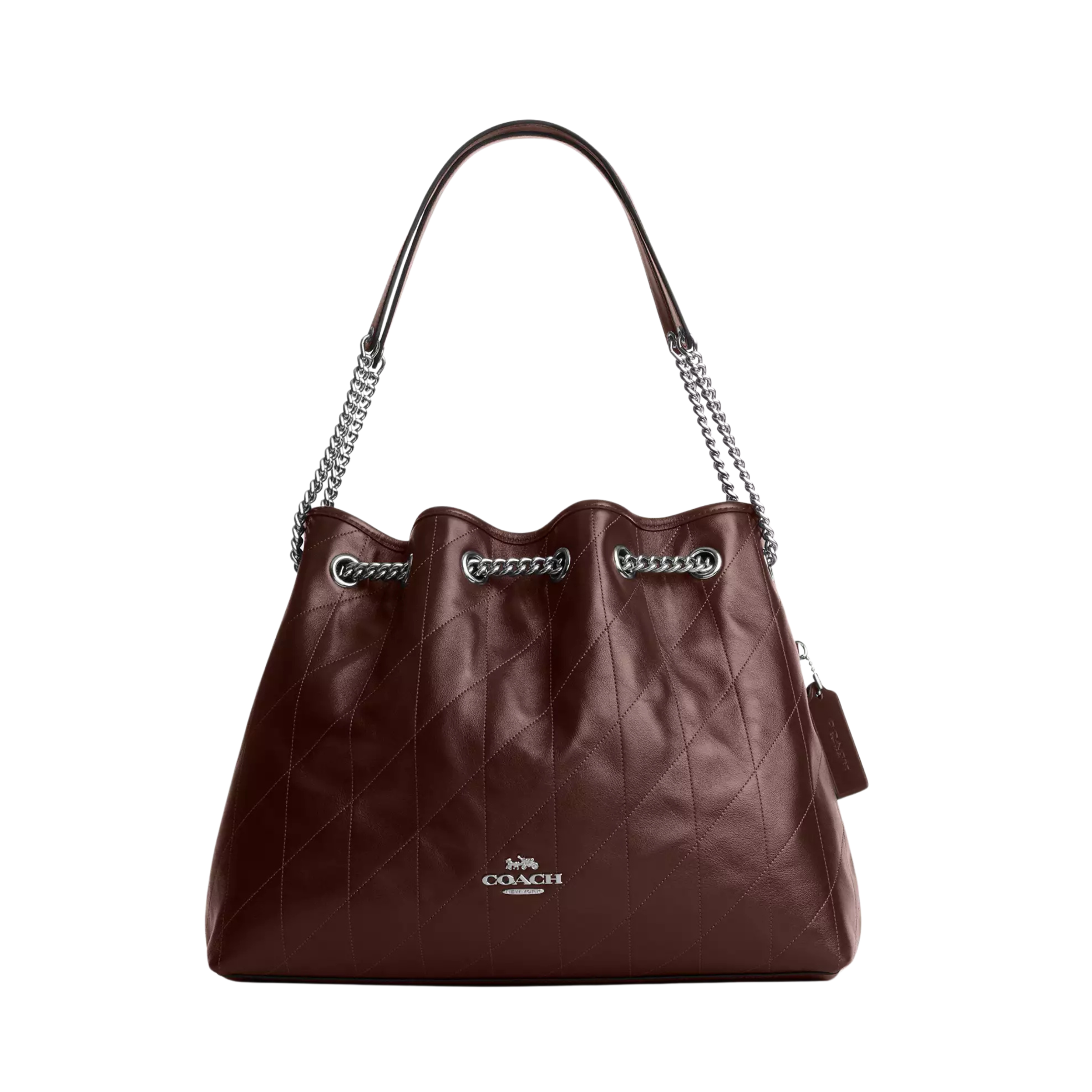 Coach Bag | Evelyn Large  Quilted Maple Red