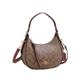 Coach Bag | Kleo Hobo Signature Canvas Mocha Sand