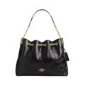 Coach Bag | Quilted Leather Chain Bucket Black Gold