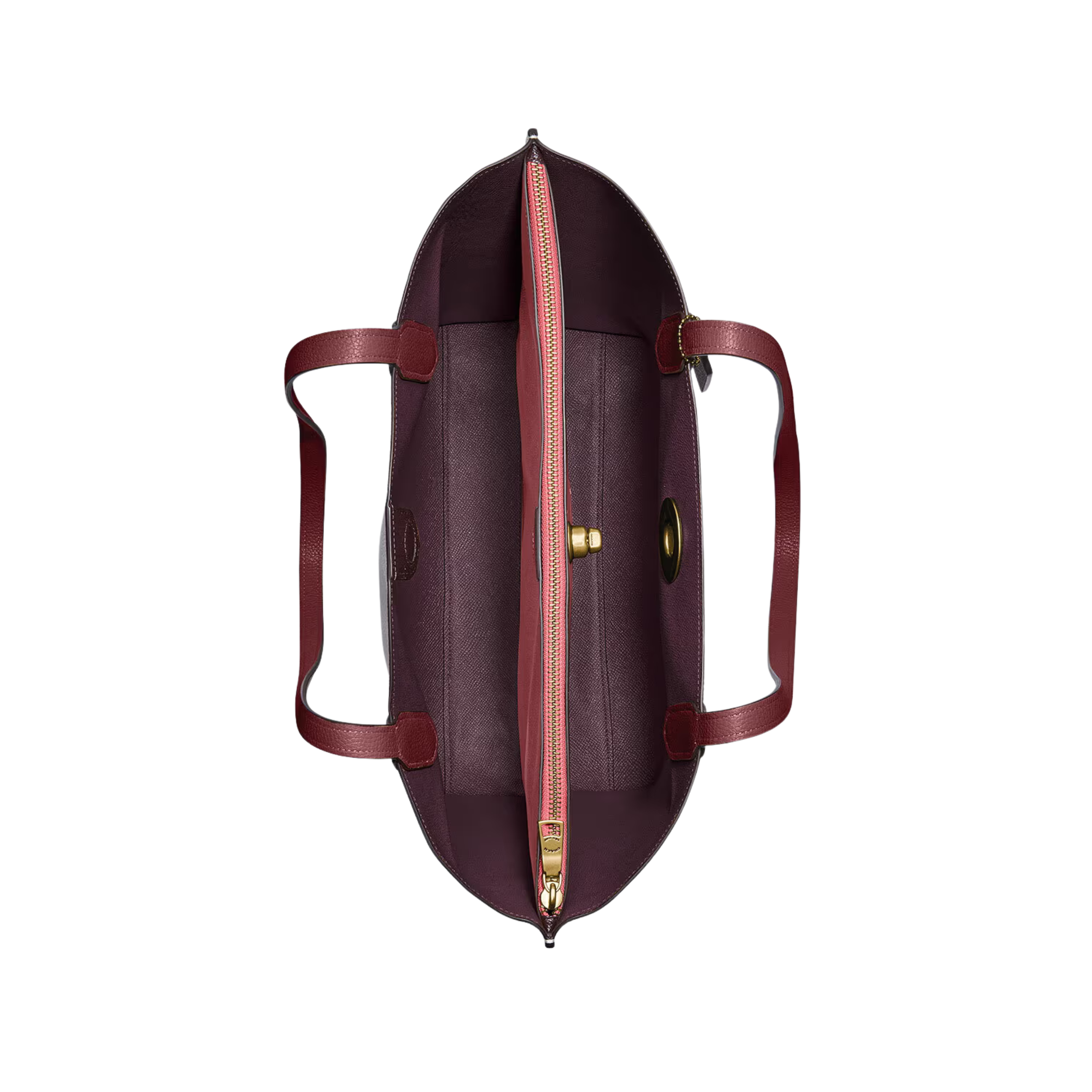 Coach Bag | Willow Tote Signature Canvas Brick Red