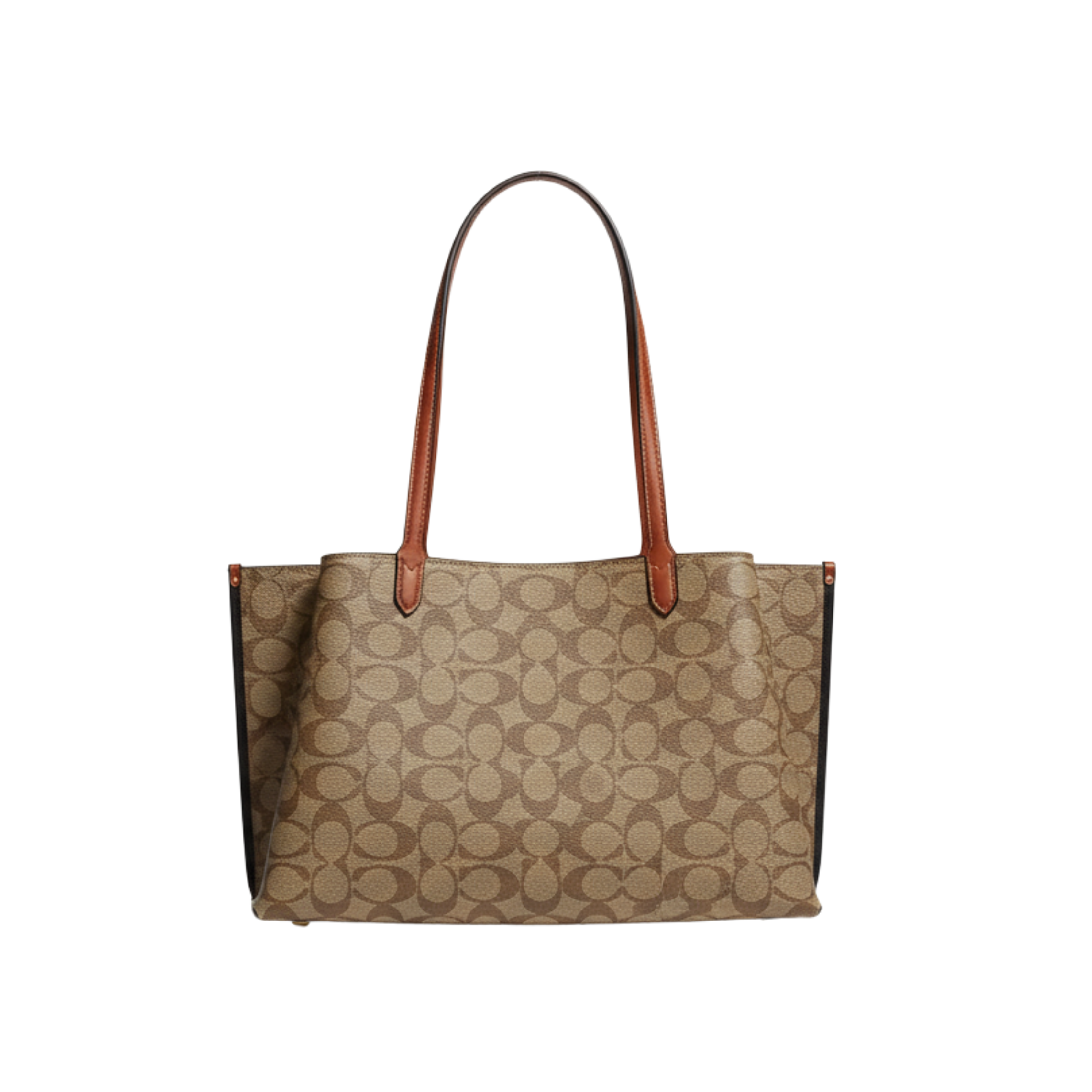 Coach Bag | Willow Tote Signature Canvas Tan Rust