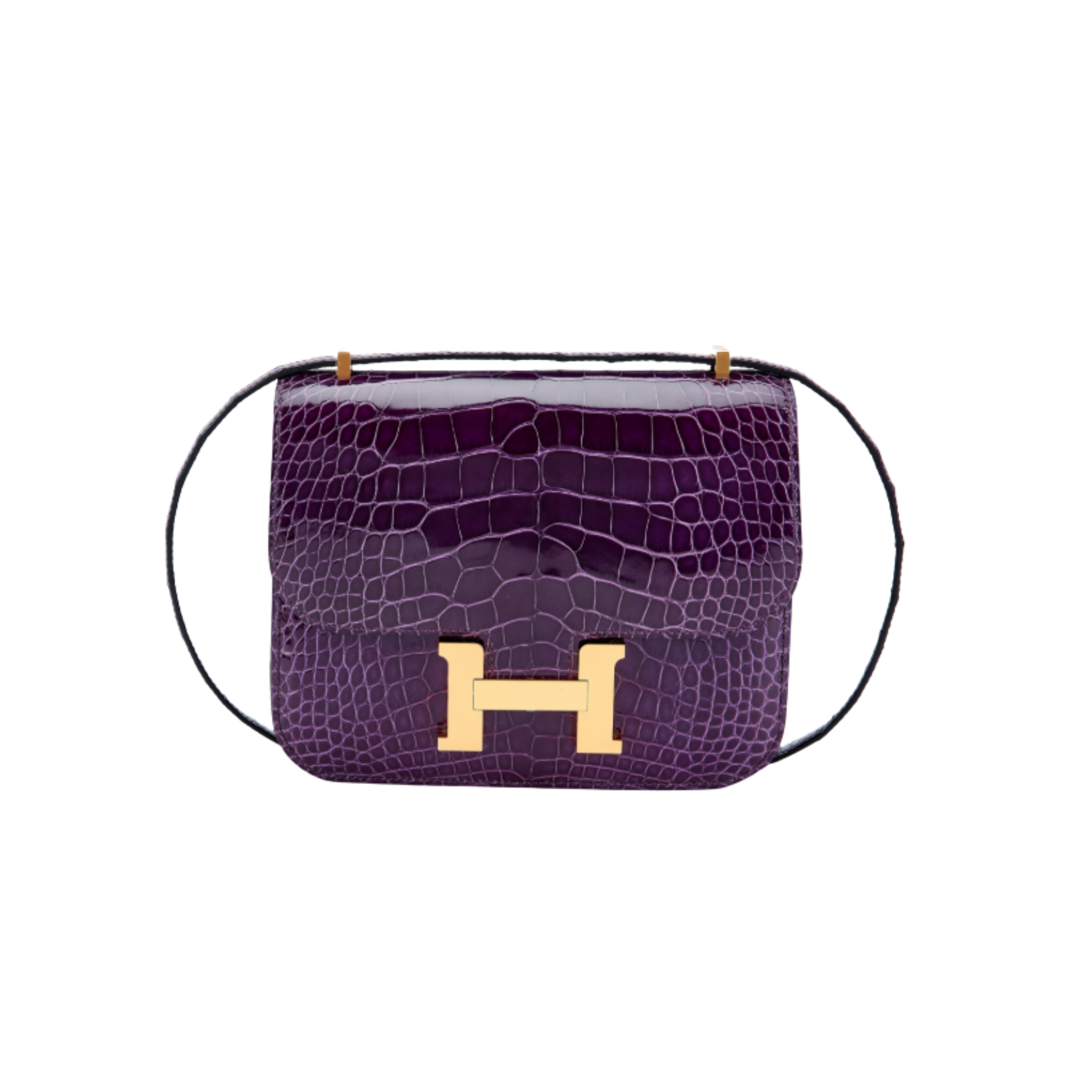 Hermès Bag | Constance 18 Purple Alligator