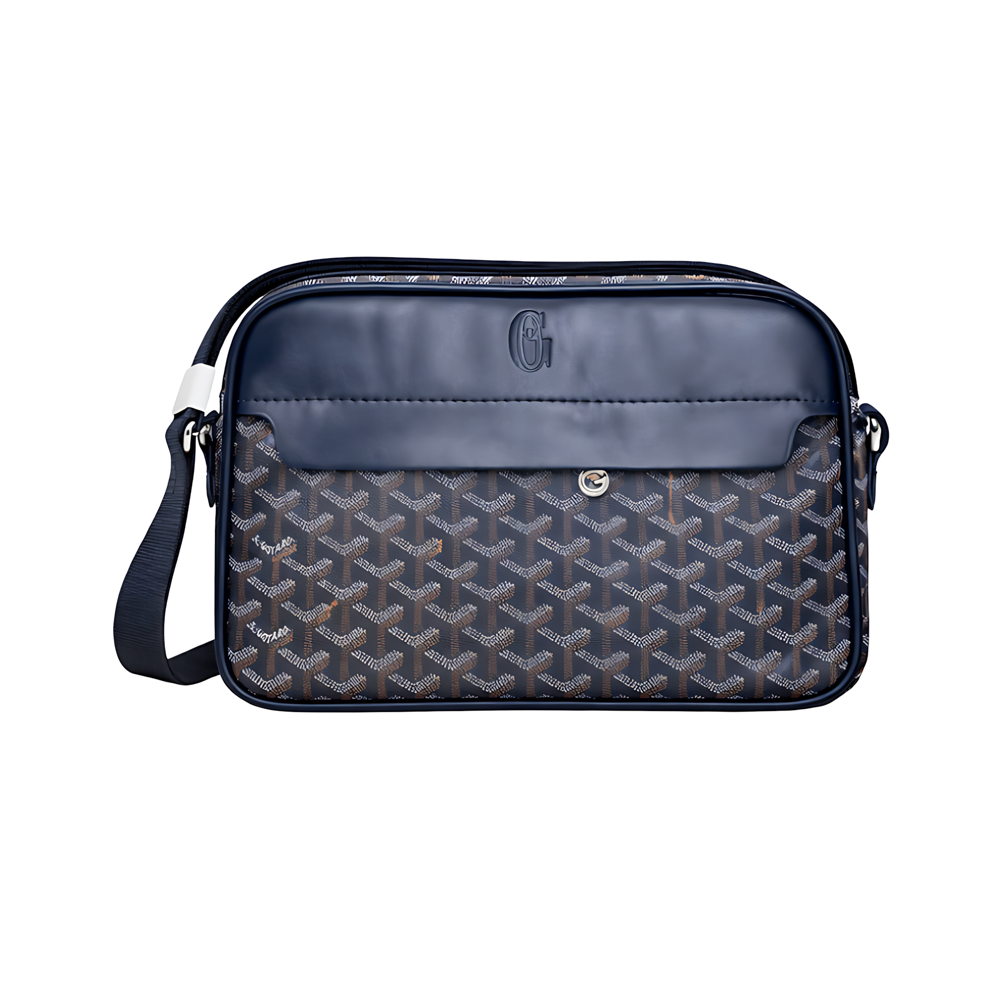 Goyard Crossbody Bag | Navy Blue Canvass - View 1