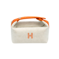 Hermès | Bride-a-Brac case in beige canvas
