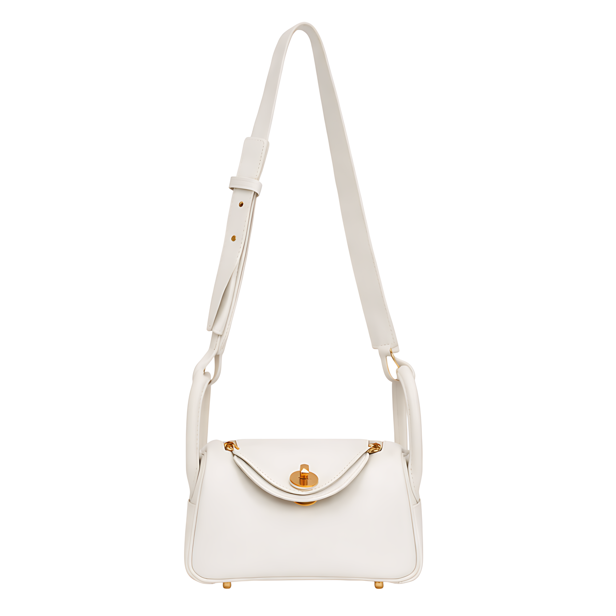 Hermès | Mini Lindy White Swift