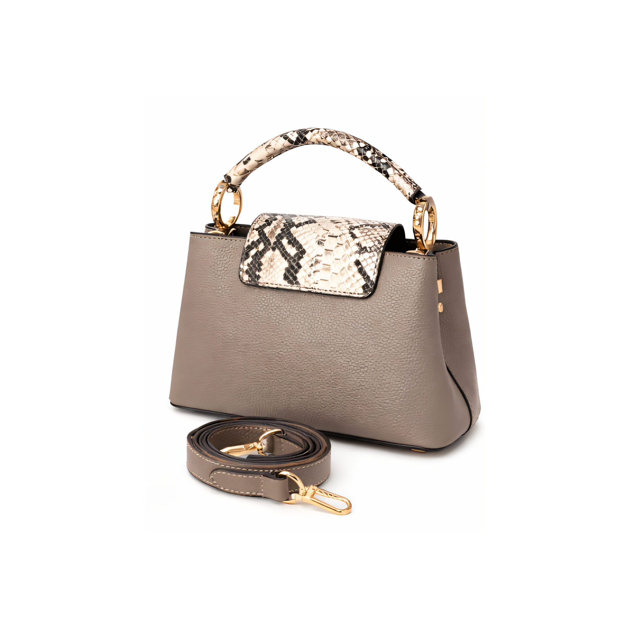 Louis Vuitton Bag | Capucines Steeple Grey Python