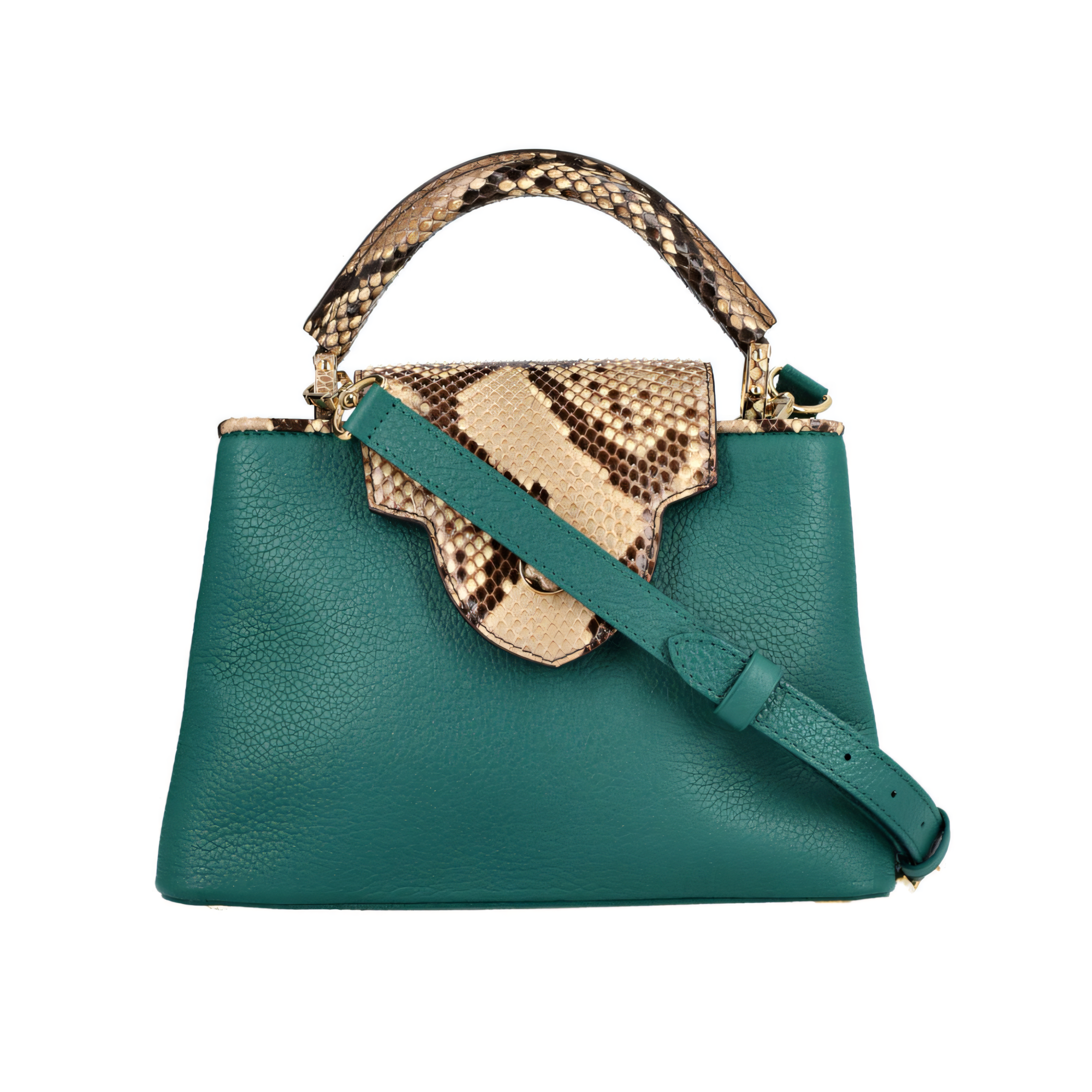 Louis Vuitton Bag | Capucines Green Python