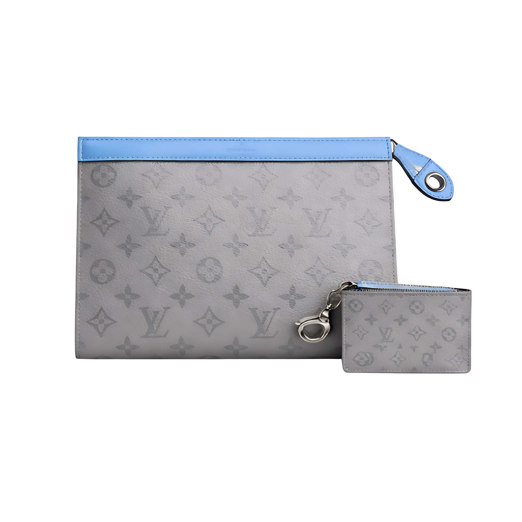 Louis Vuitton Pouch | Louis Vuitton Blue Grey LV Design - View 1