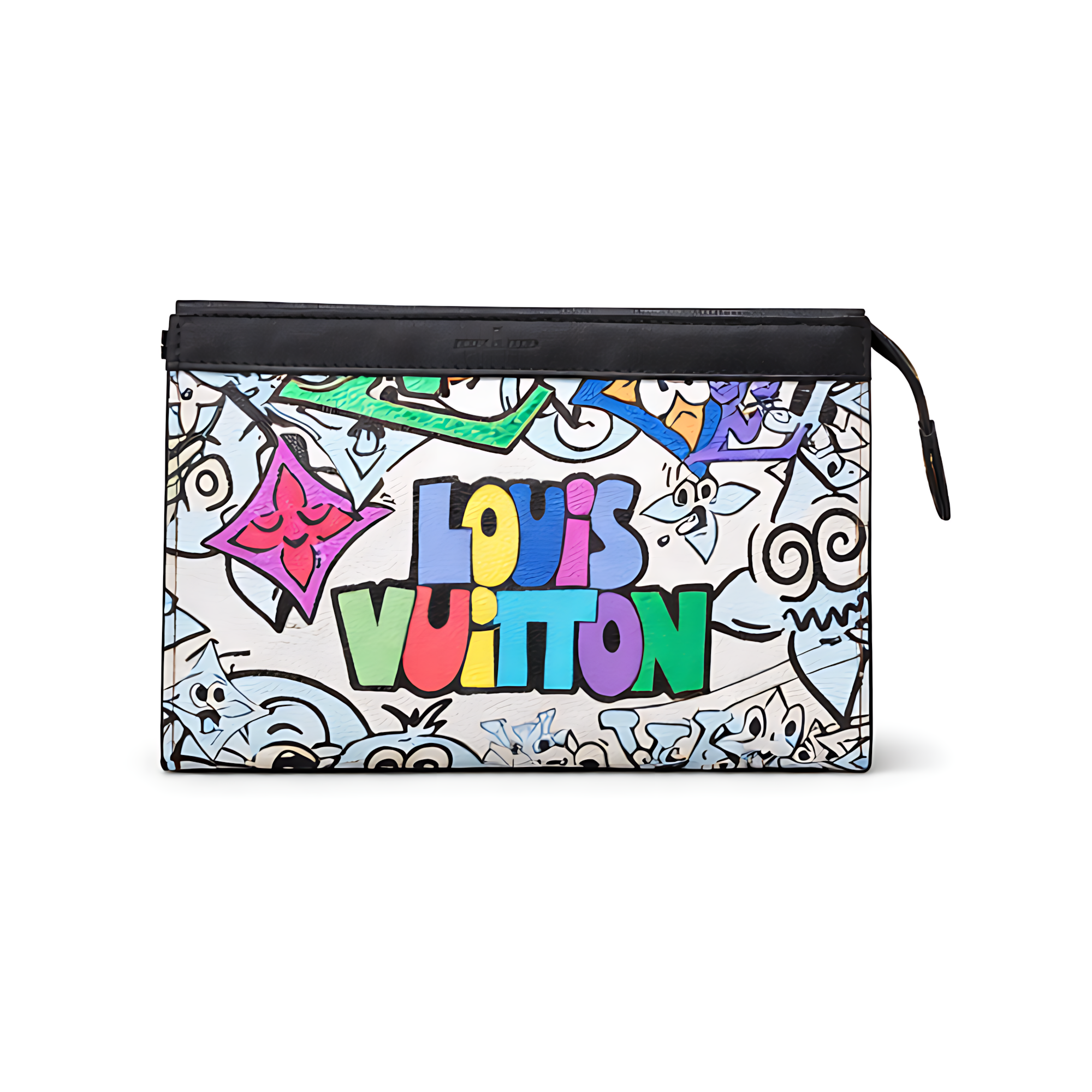 Louis Vuitton Pouch | Louis Vuitton Graffiti White Multi Color - View 1