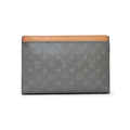 Louis Vuitton Pouch | Louis Vuitton Peach Black LV Design - View 1