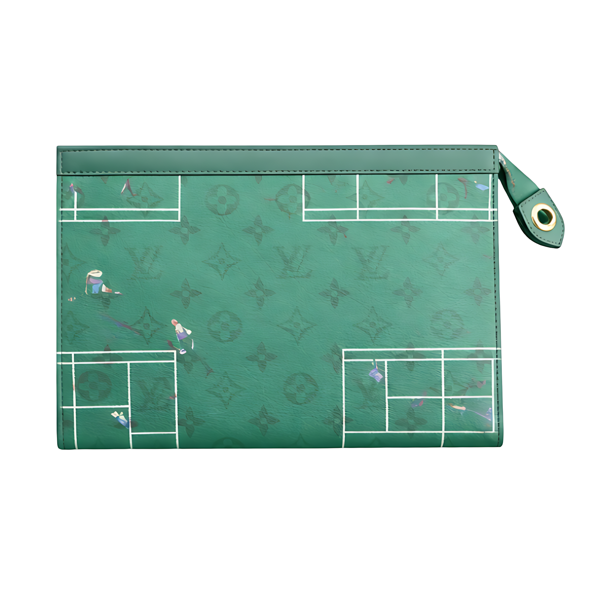 Louis Vuitton Pouch | Louis Vuitton Sea Green Focus Design - View 1