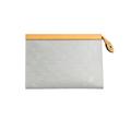 Louis Vuitton Pouch | Louis Vuitton White Brown LV Design - View 1