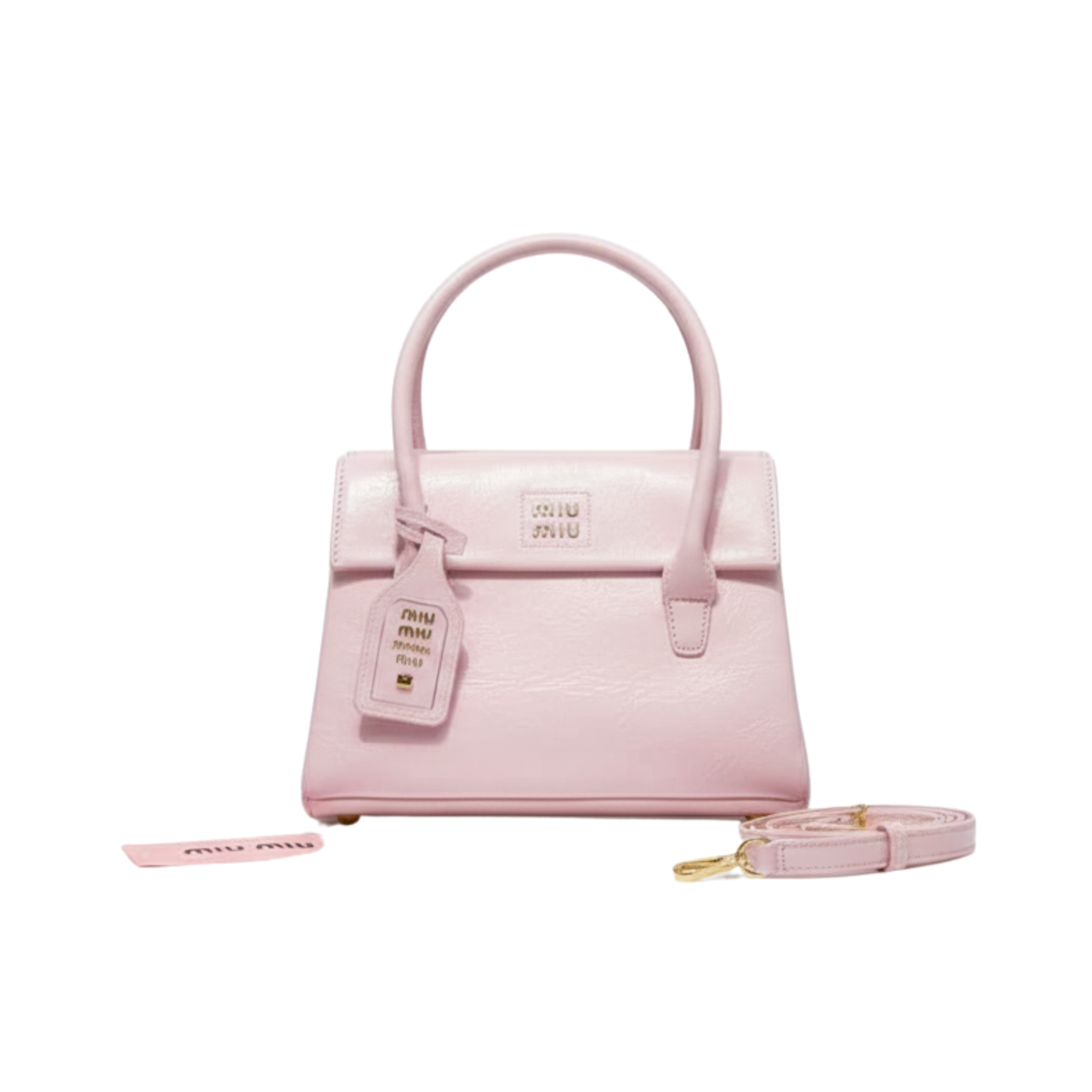 Miu Miu Bag | Solitaire Shiny Leather Pink