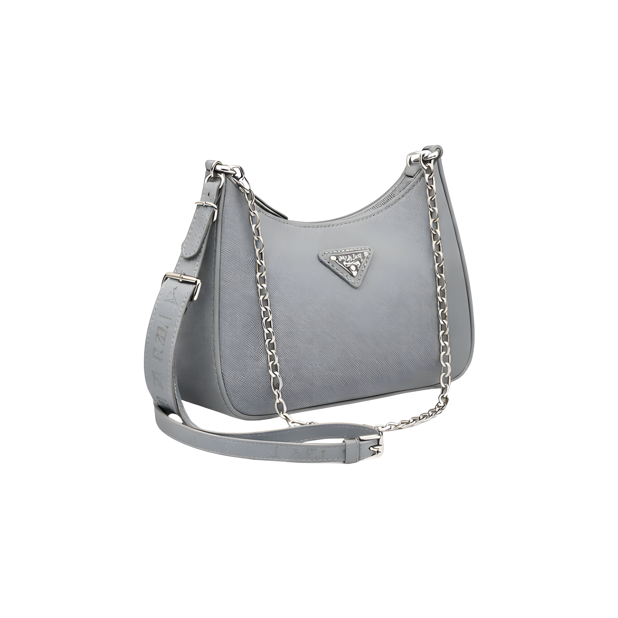 Prada Bag | Re-Nylon Shoulder Bag Mercury Gray