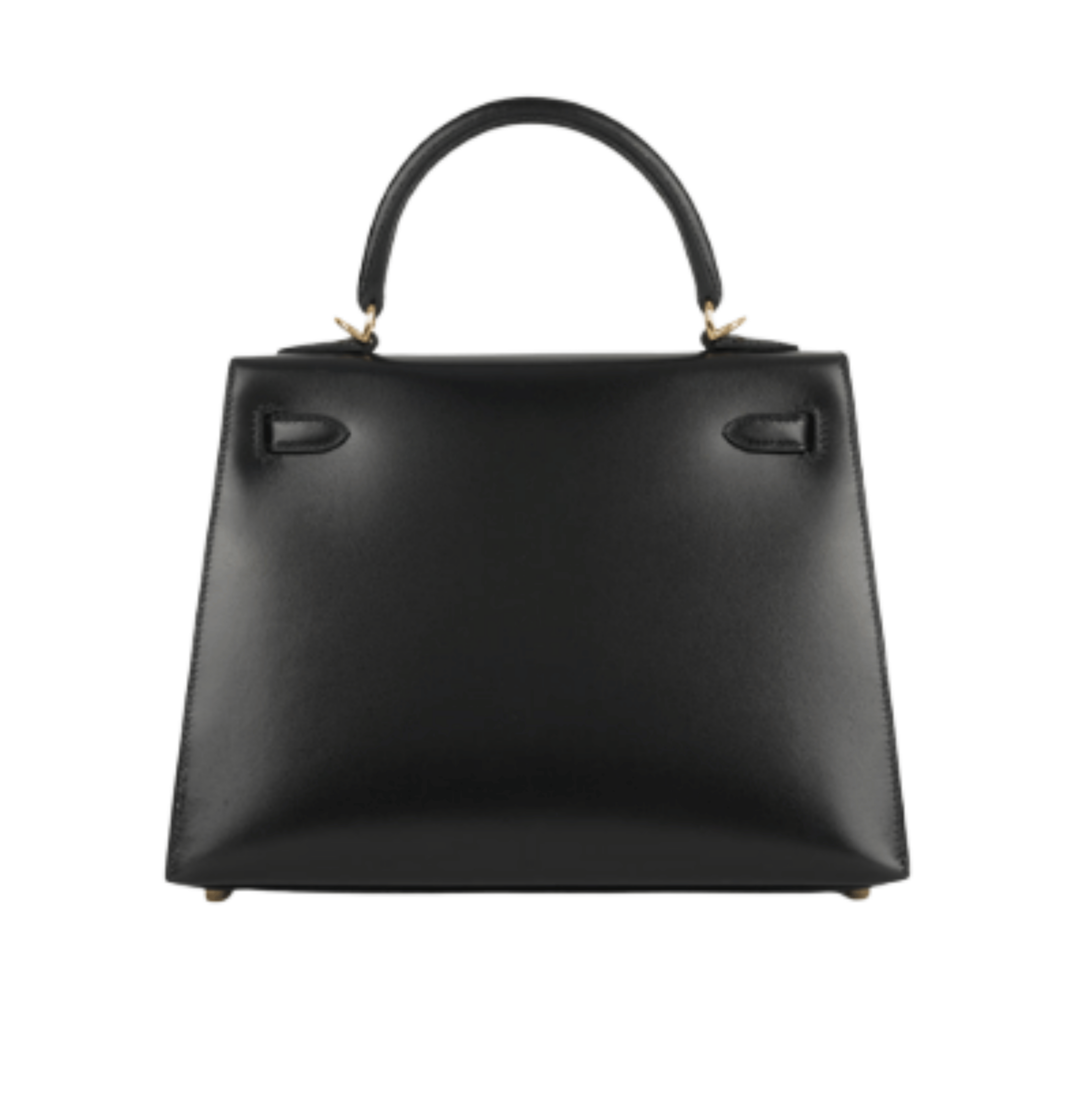 Hermès | Kelly 28 Sellier Handbag In Black Box Calfskin Leather With Gold Hardware.