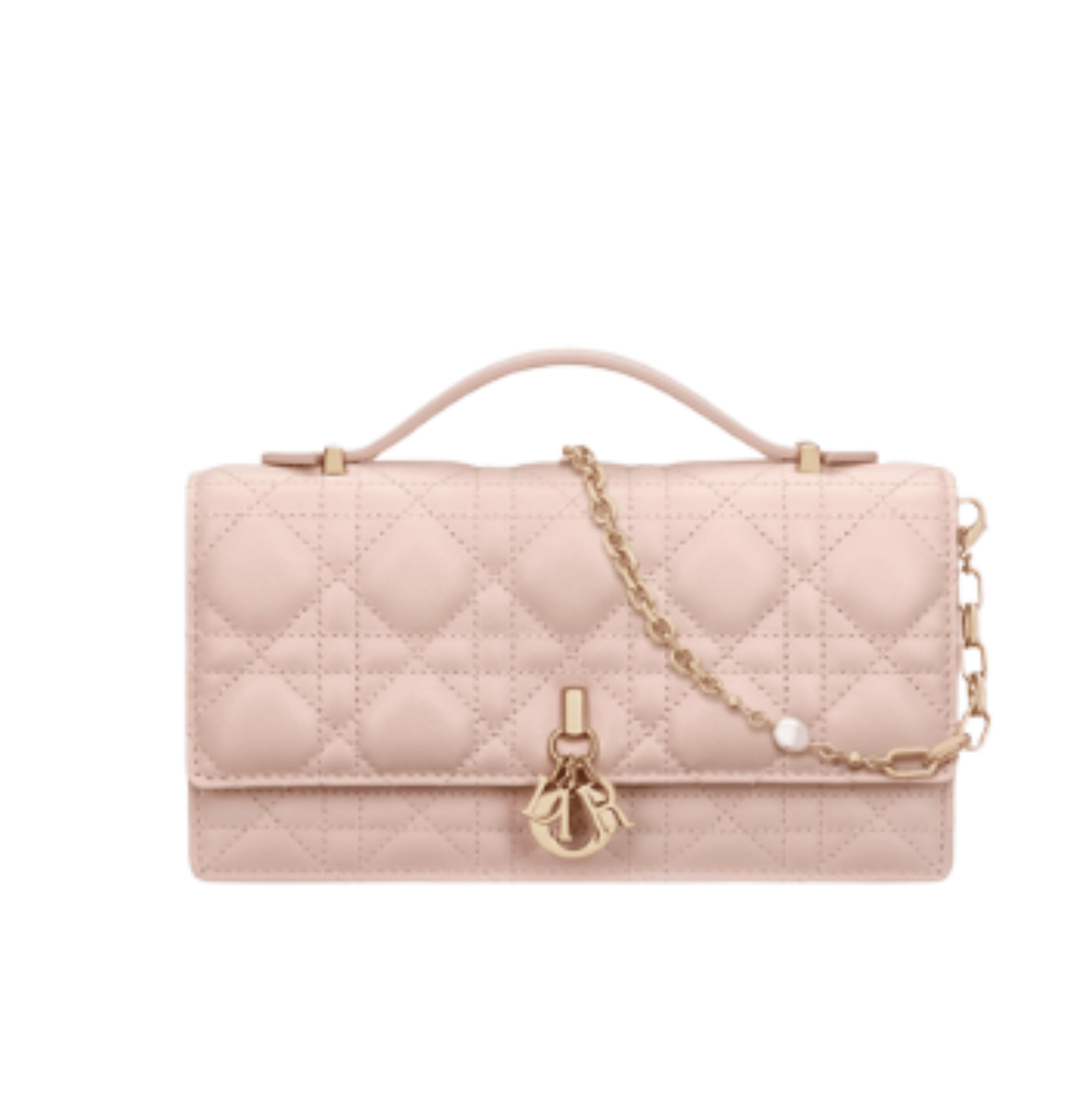 Dior | My Dior Mini Bag In Pink Cannage Lambskin.