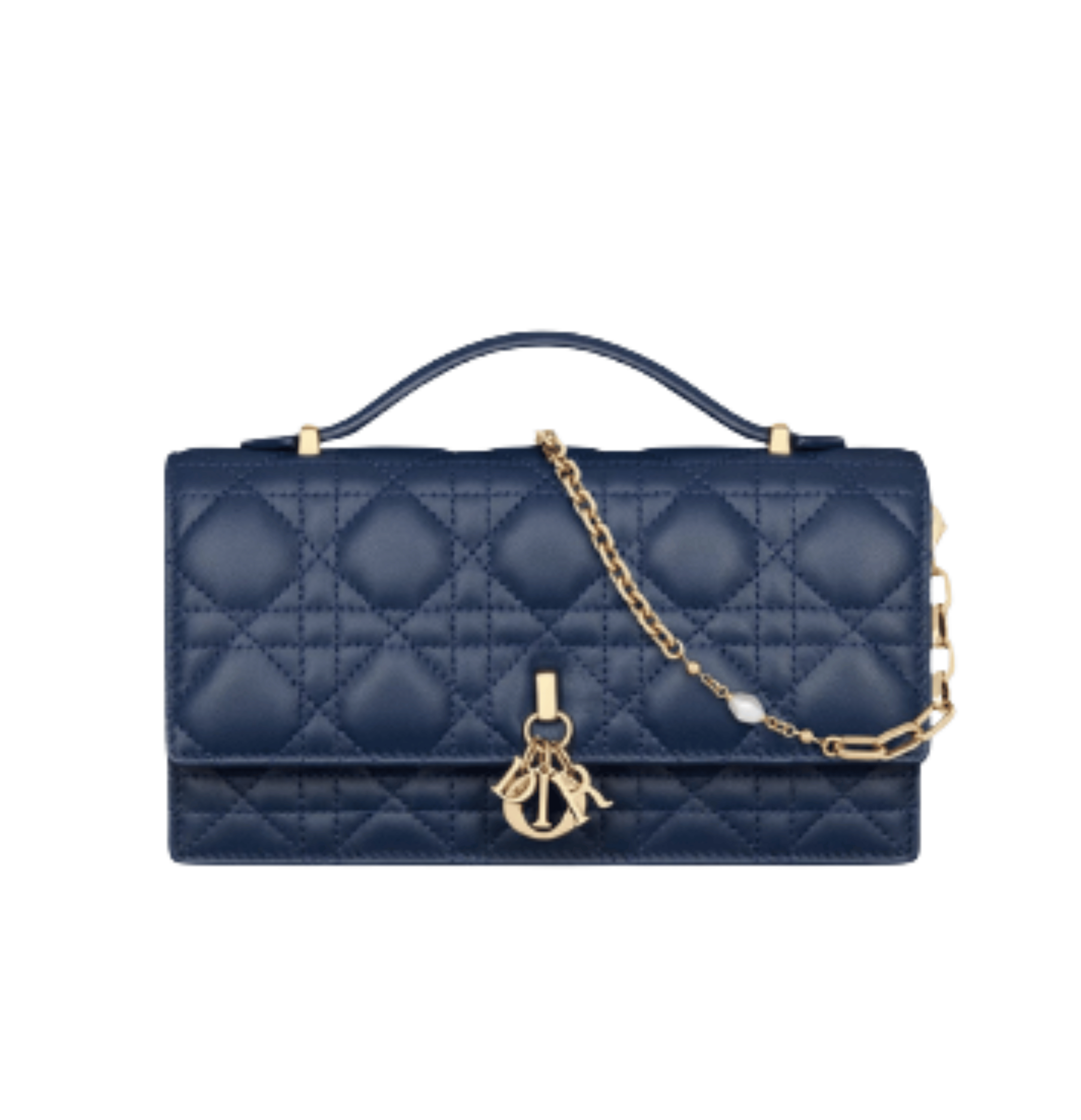 Dior | My Dior Mini Bag In Blue Cannage Lambskin.