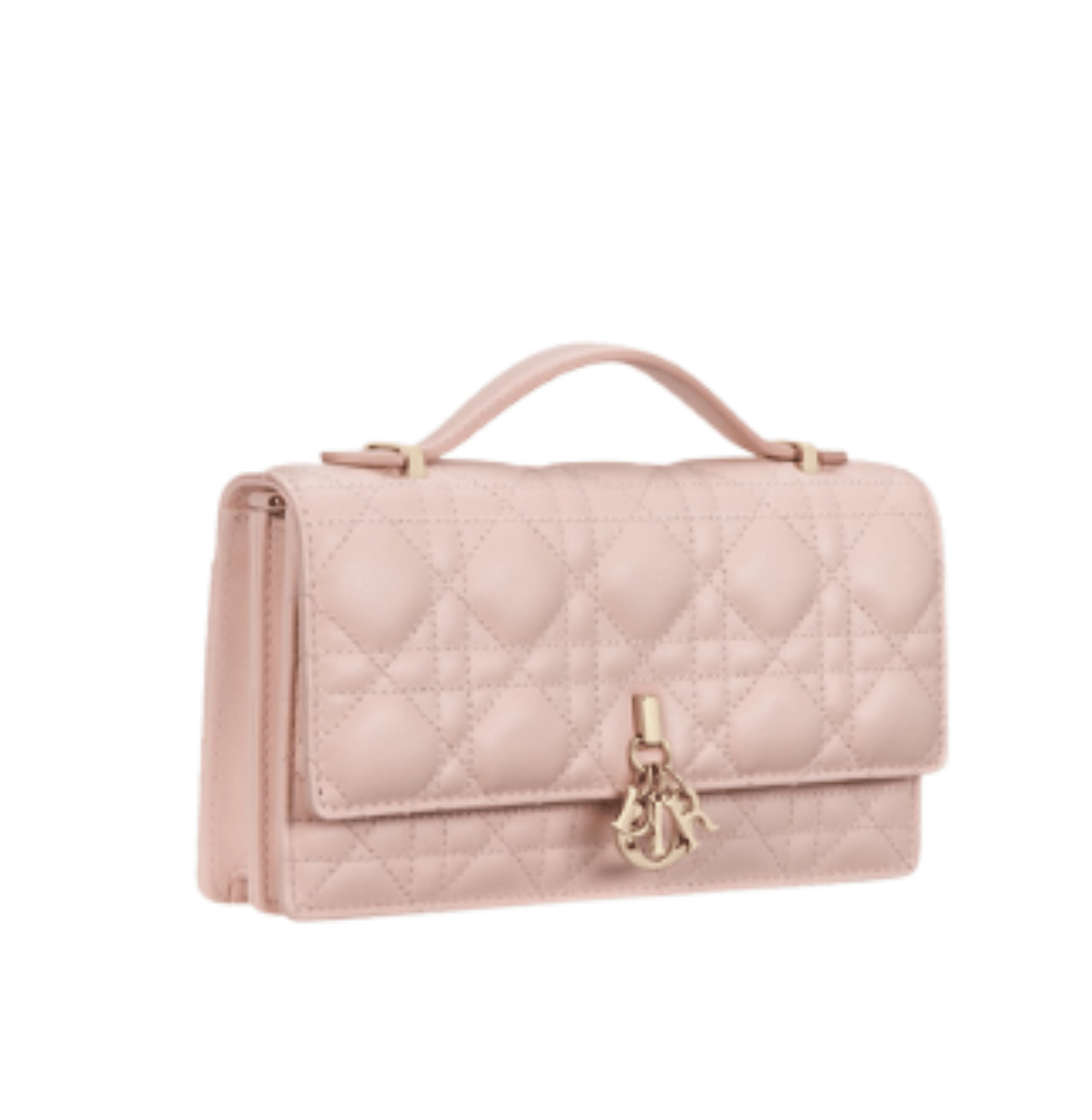 Dior | My Dior Mini Bag In Pink Cannage Lambskin.