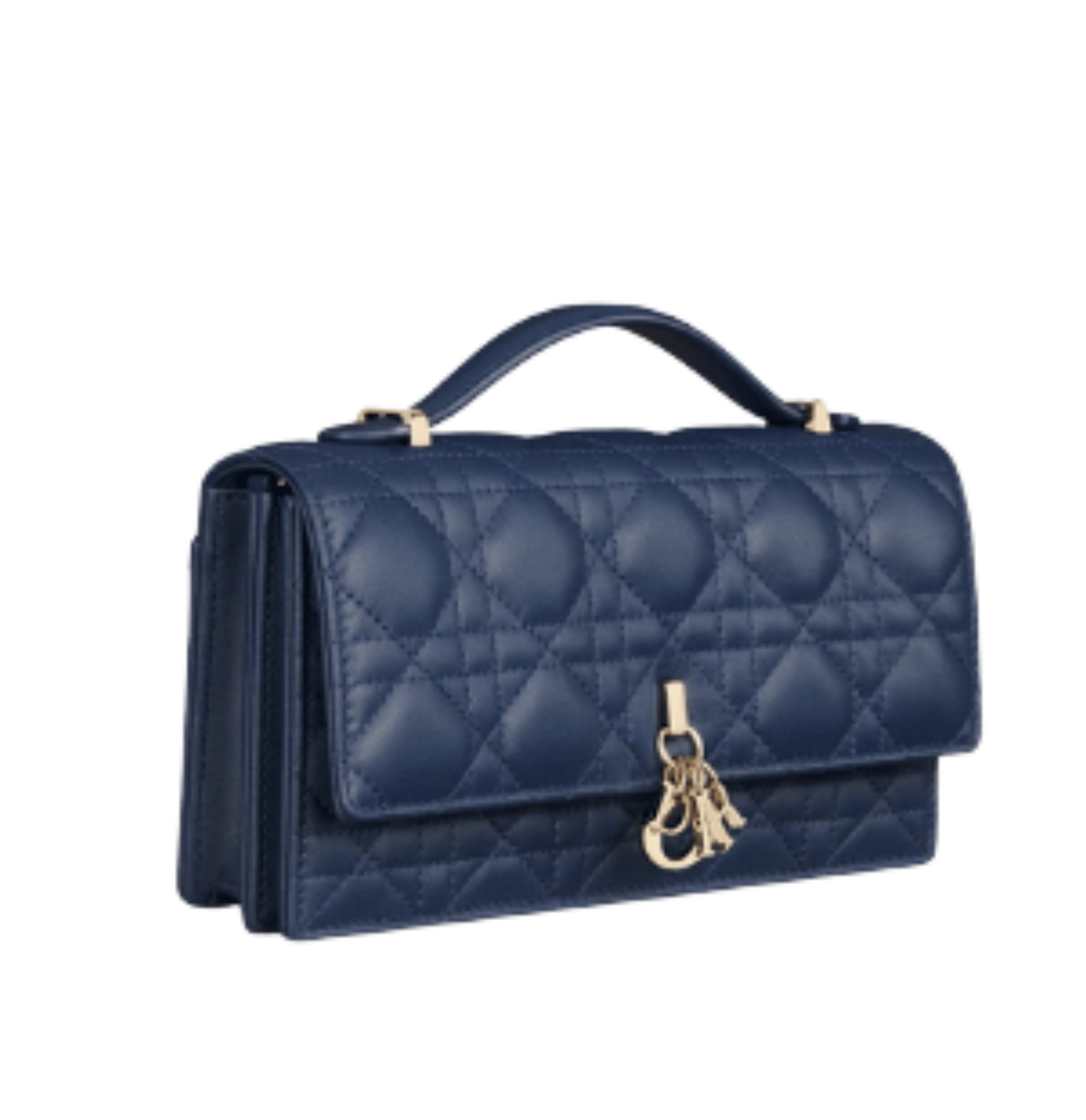 Dior | My Dior Mini Bag In Blue Cannage Lambskin.