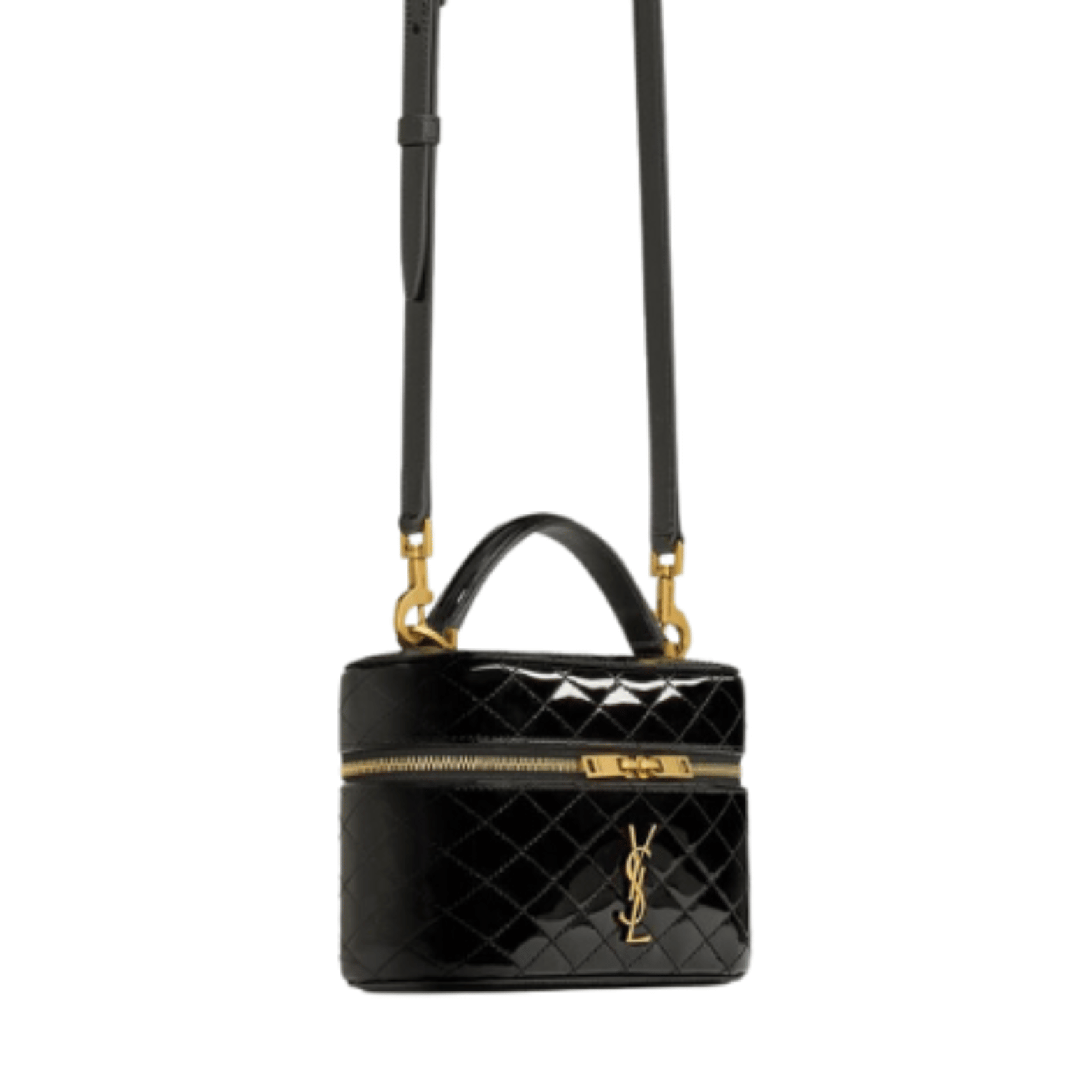 Saint Laurent | Gaby Vanity Bag In Black Patent Leather